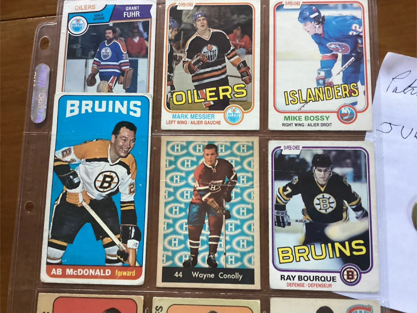 9 Vintage NHL Hockey Trading Cards ! image indicator(2)