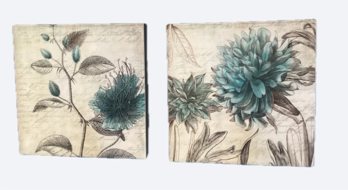 Floral Canvas Wall Art - Set of 2 thumbnail