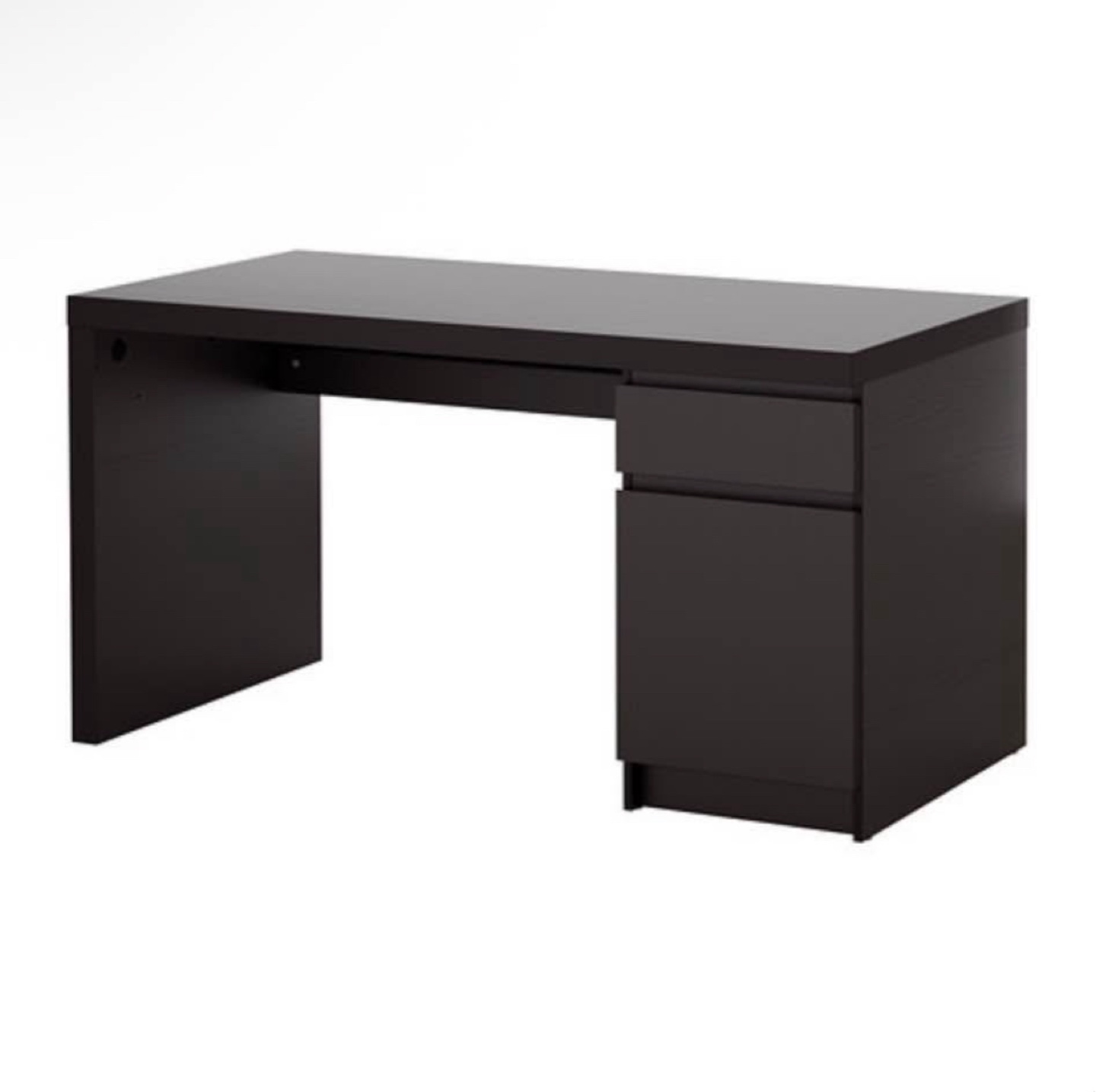IKEA Desk - Black with additional key board extension