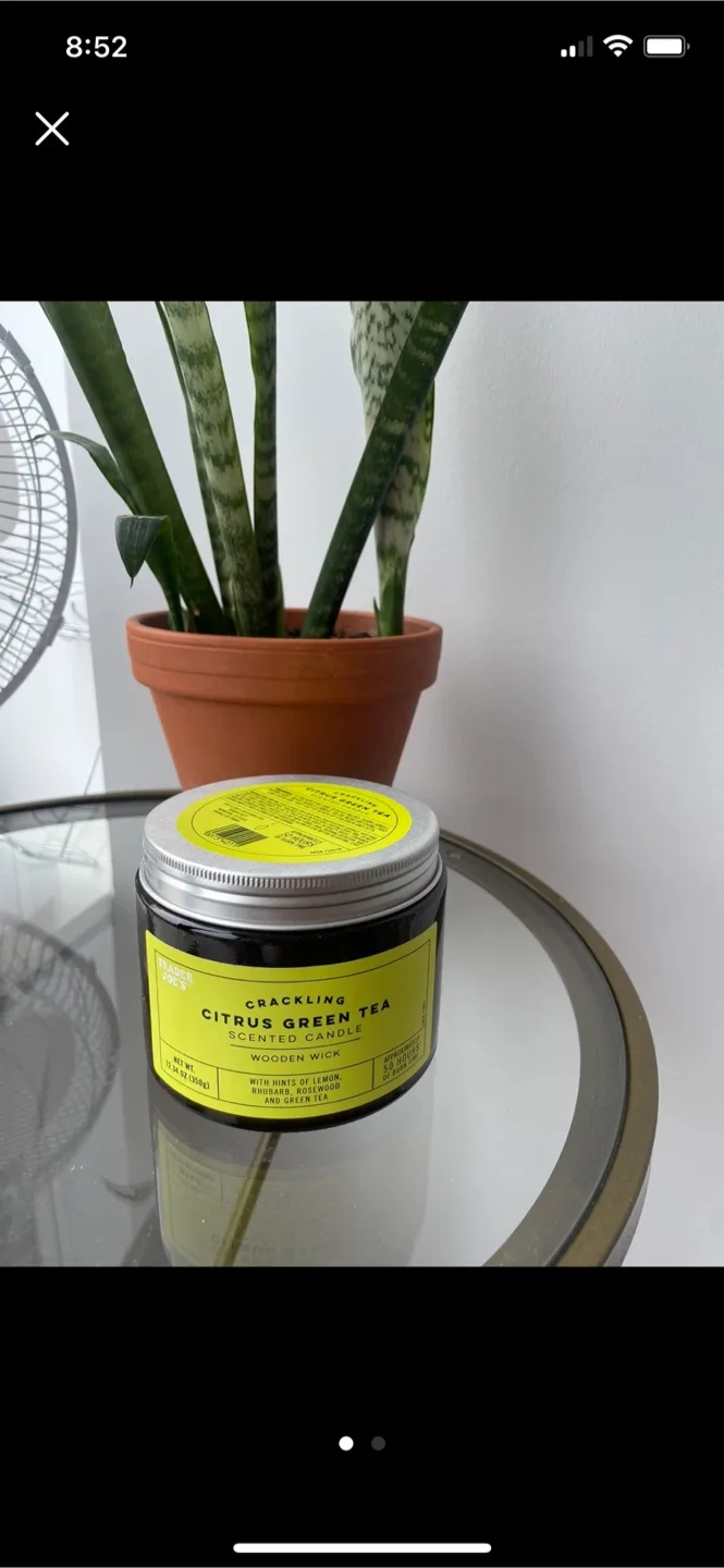 🧡Crackling Citrus Green Tea Candle thumbnail