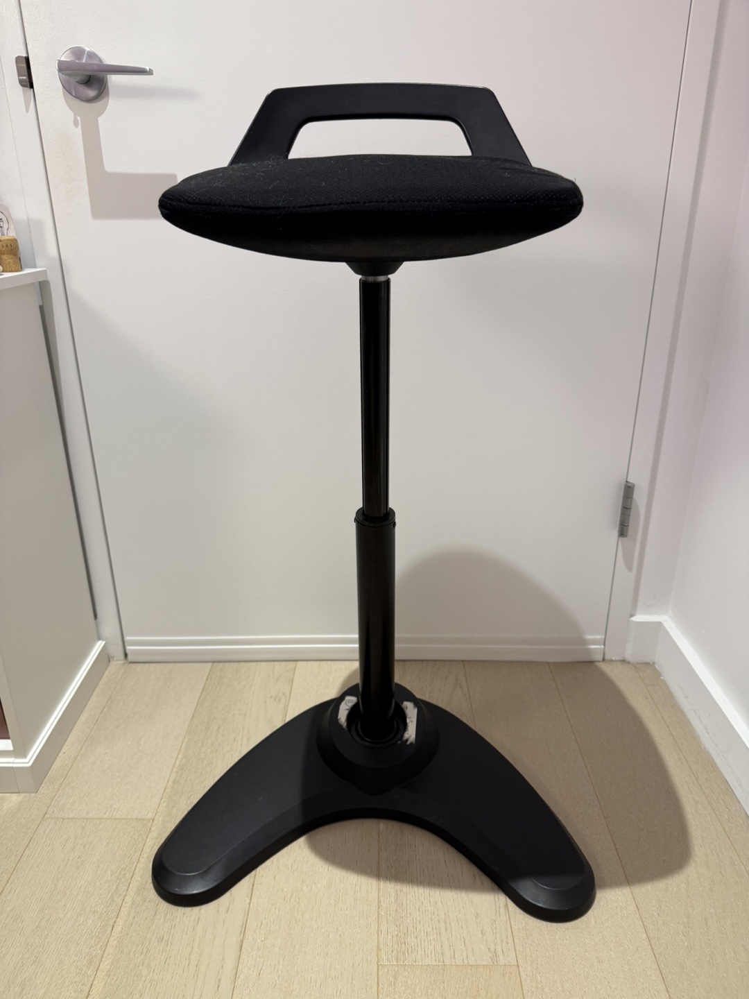 Fabric Office Sit/Stand Stool - Black - photo 4