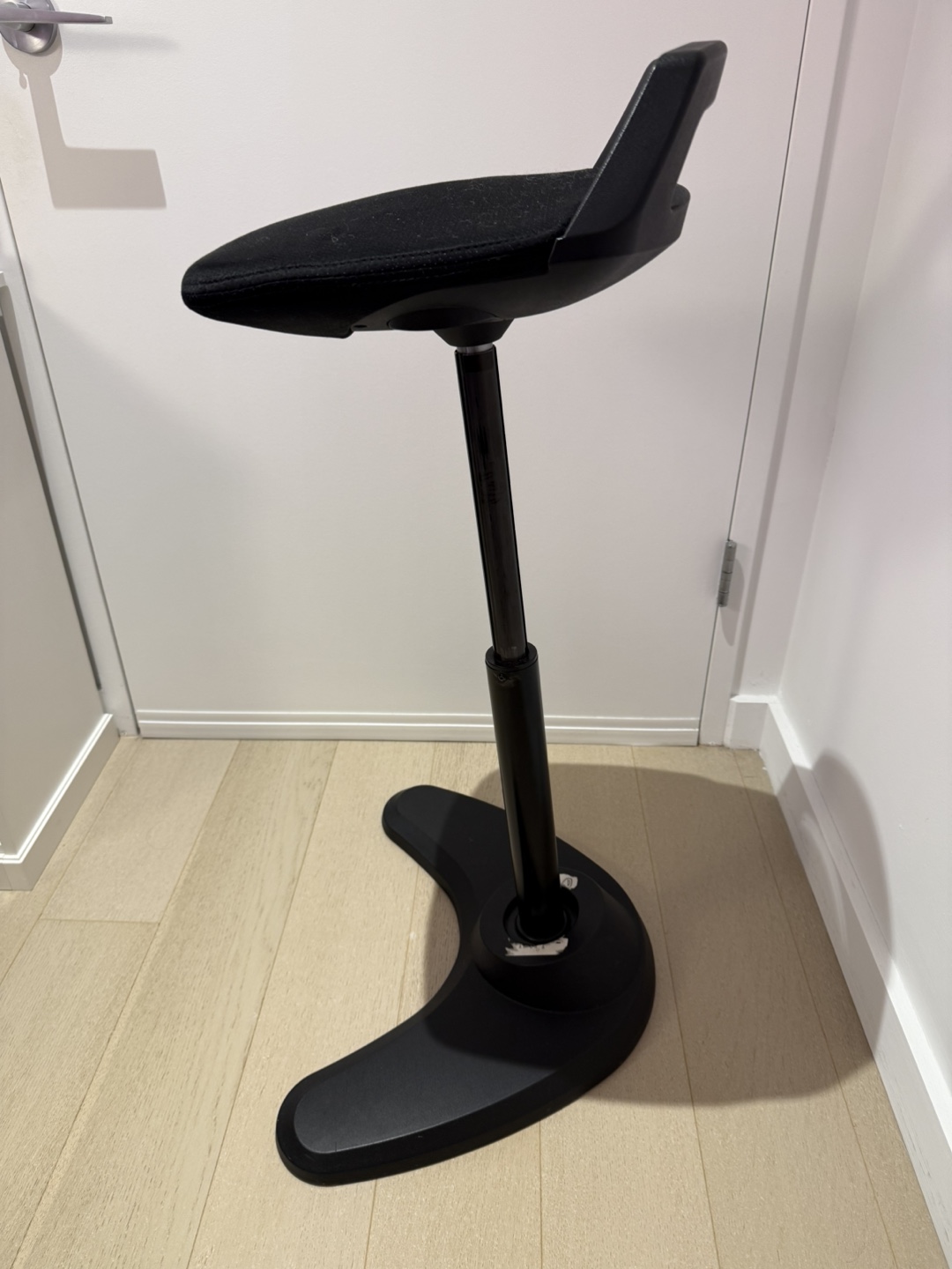 Fabric Office Sit/Stand Stool - Black - photo 5