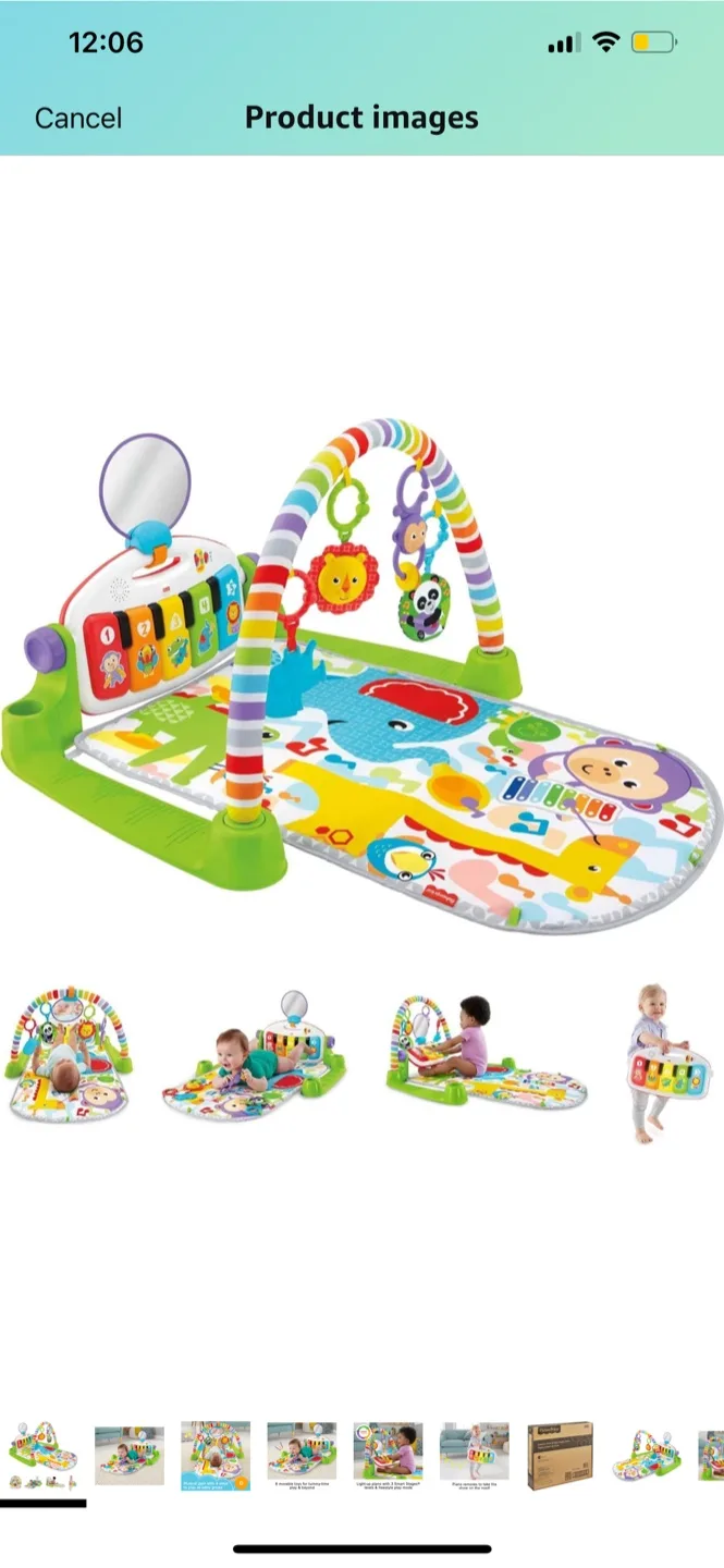 Fisher-Price Deluxe Kick & Play Piano Gym thumbnail