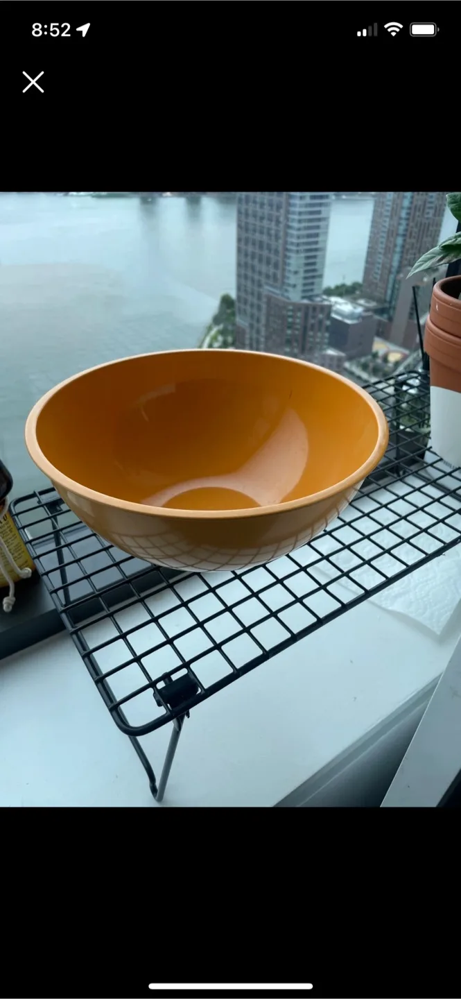 🧡Bamboo Orange Mixing Bowl thumbnail