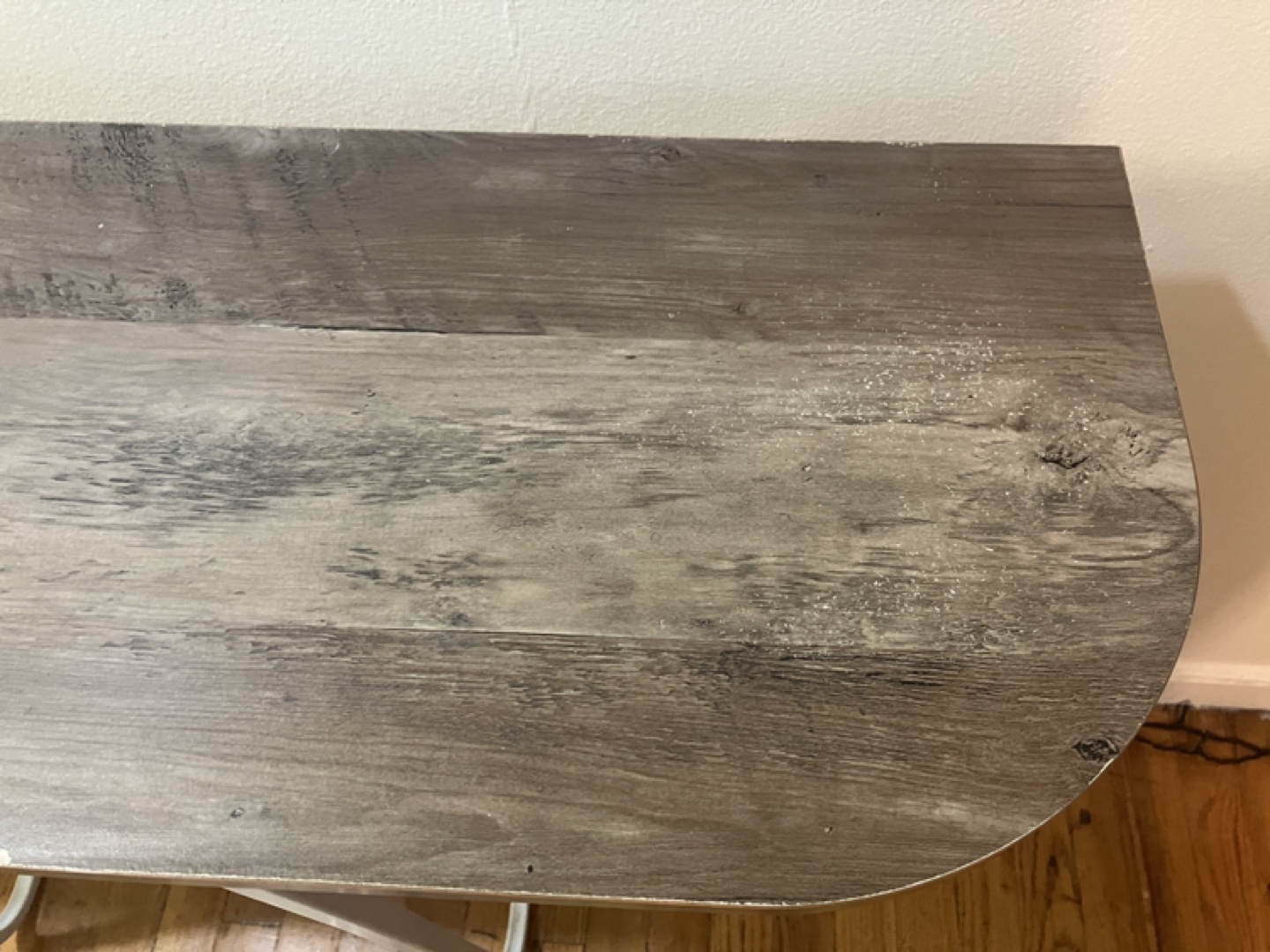 Entryway/Console Table - Wood and White - photo 3