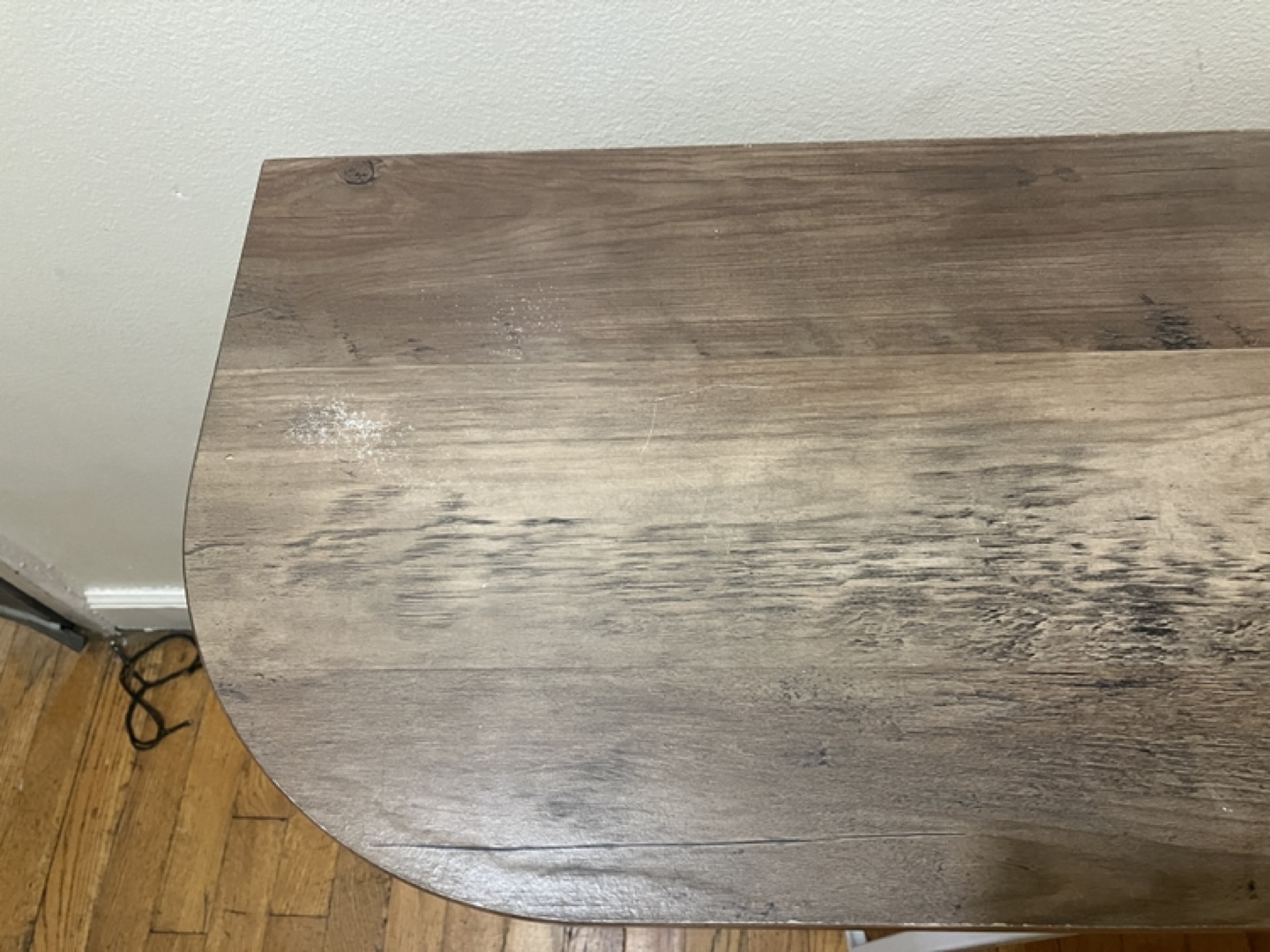 Entryway/Console Table - Wood and White - photo 4