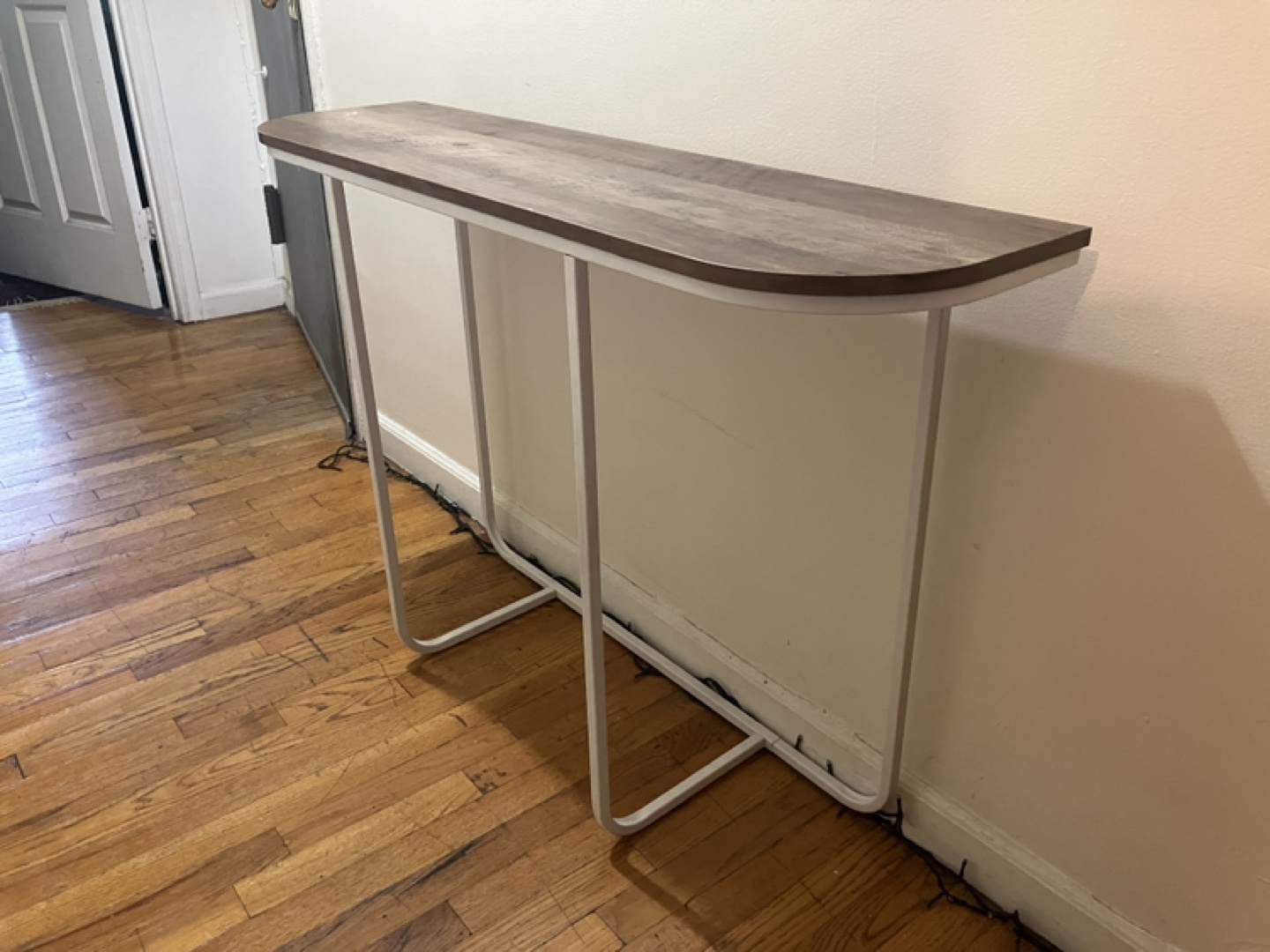 Entryway/Console Table - Wood and White