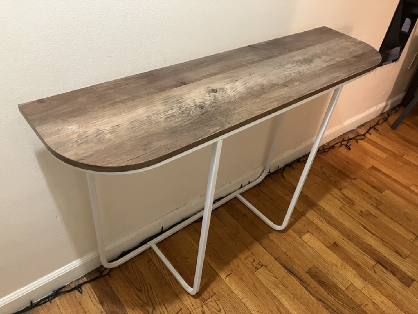 Entryway/Console Table - Wood and White - photo 2