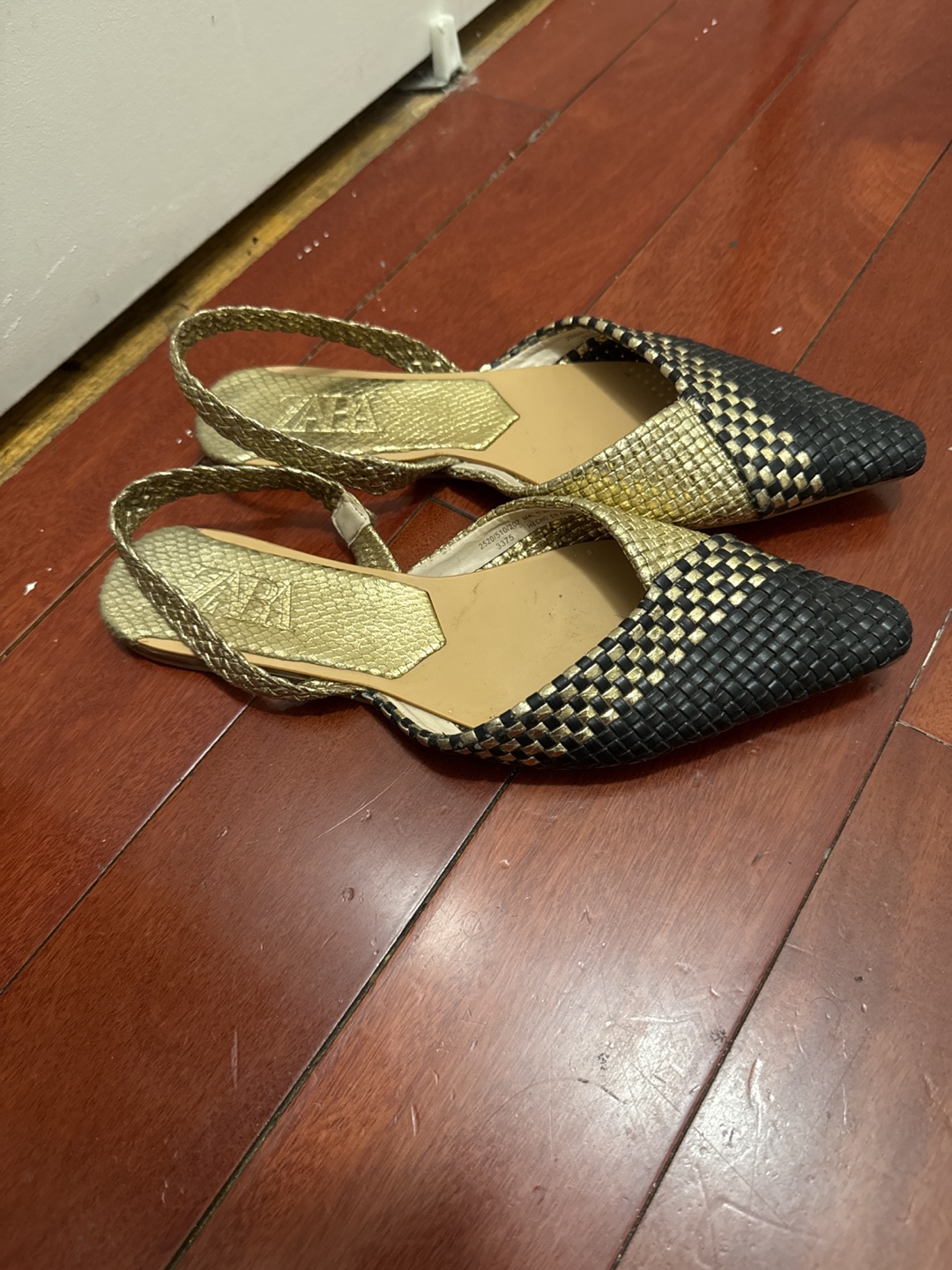 Zara Woven Slingback Flats - Size 9 - photo 2