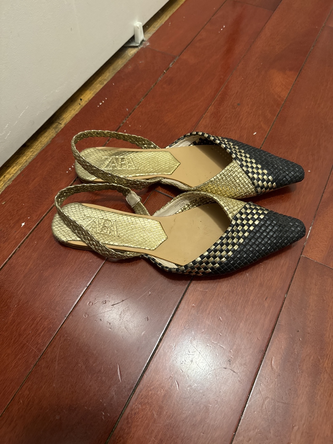 Zara Woven Slingback Flats - Size 9 - photo 3