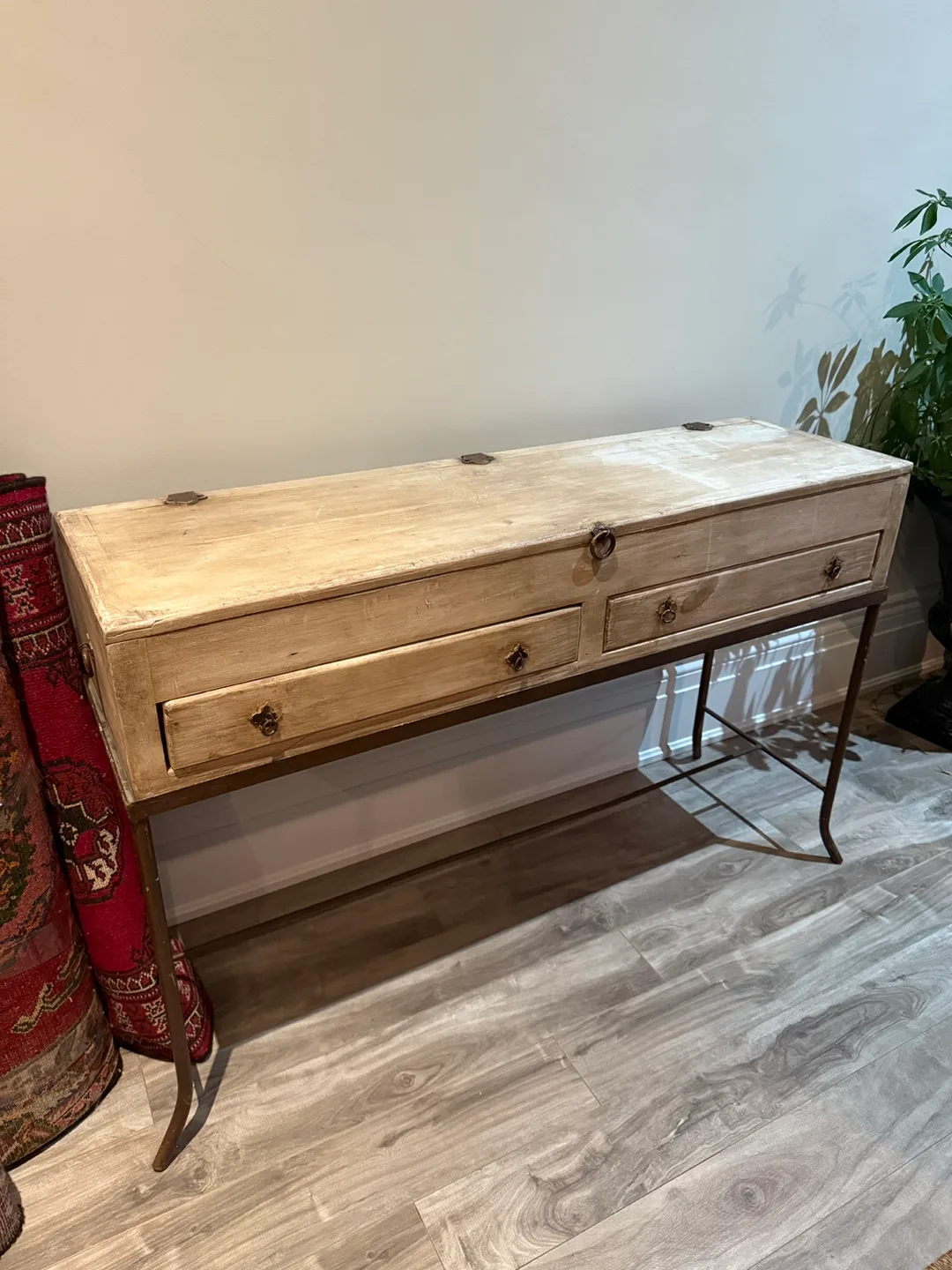 Wooden Console Table with Drawers thumbnail