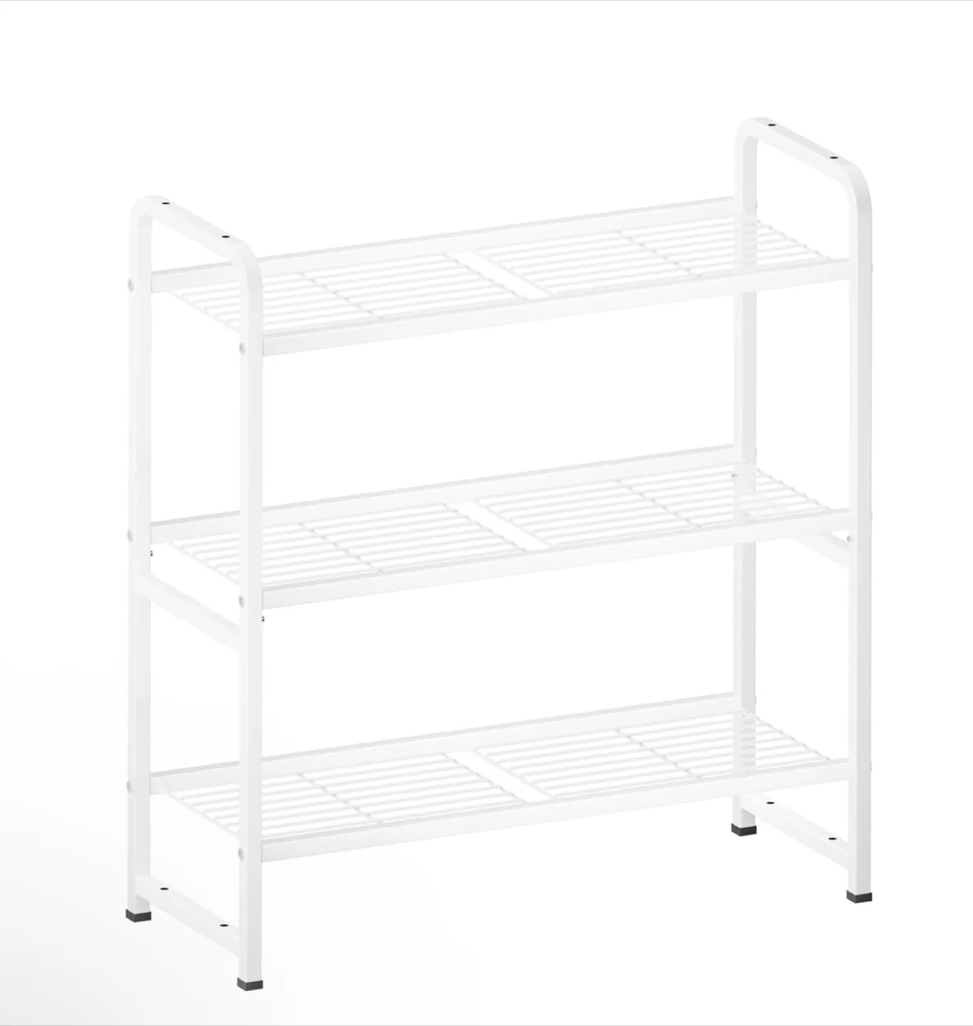 White Metal 3-Tier Storage Rack thumbnail
