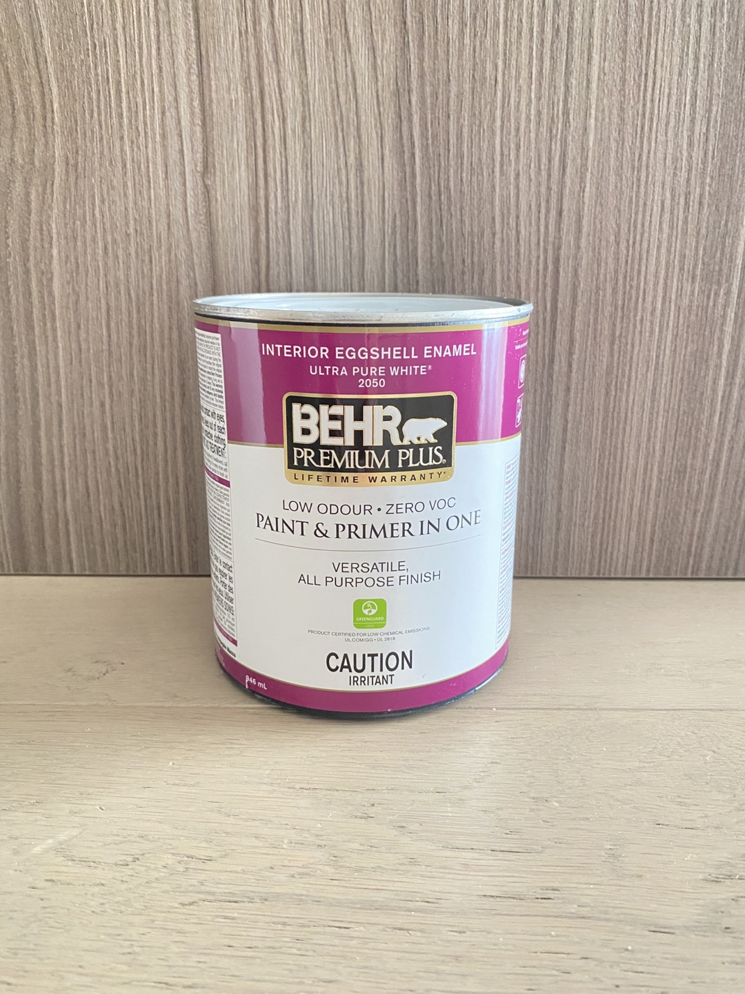 BEHR PREMIUM PLUS Paint & Primer-Ultra Pure White 2050, 946mL
