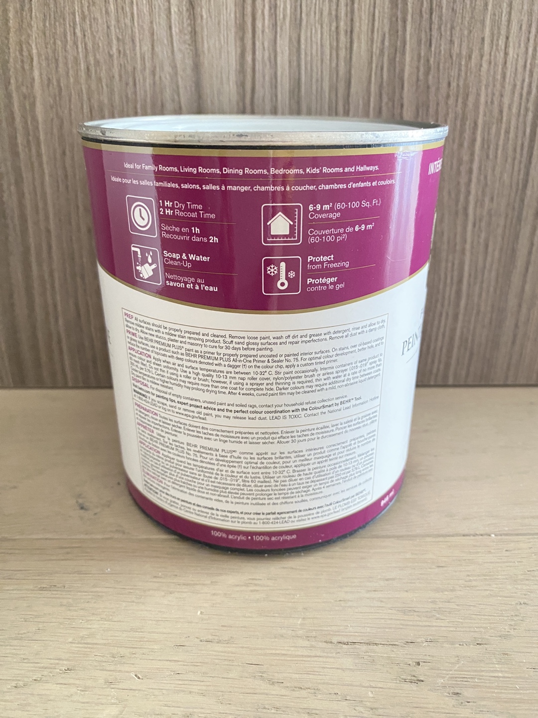 BEHR PREMIUM PLUS Paint & Primer-Ultra Pure White 2050, 946mL - photo 3