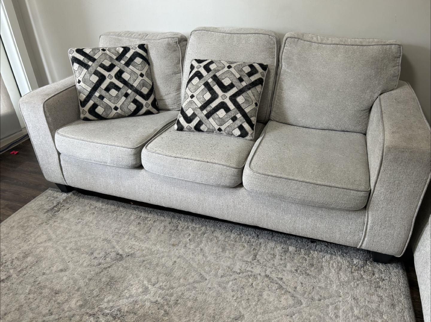 Neutral-Toned Sofa and Loveseat Set