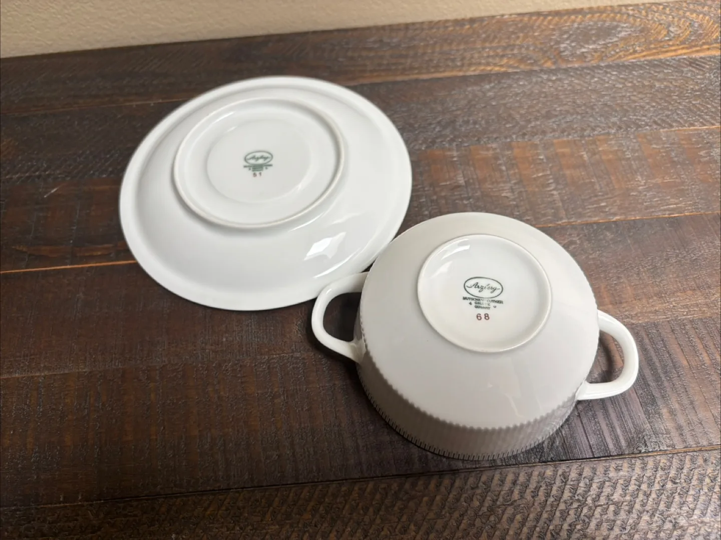 Soup bowl with base plate new image indicator(2)