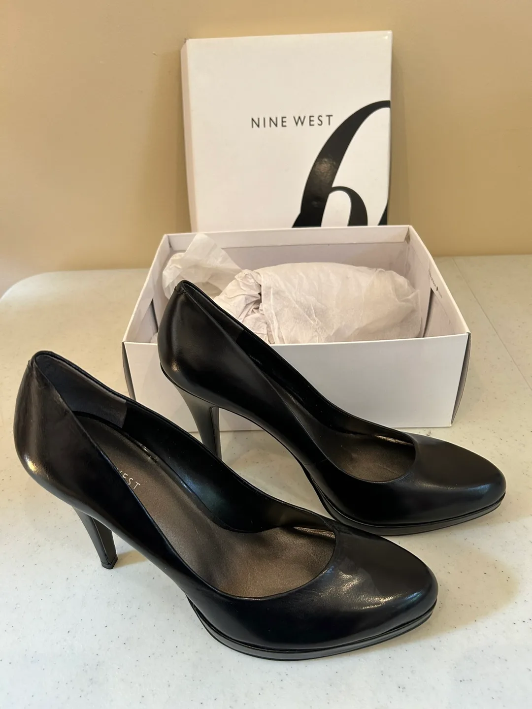 Nine West Black Heels with Box thumbnail