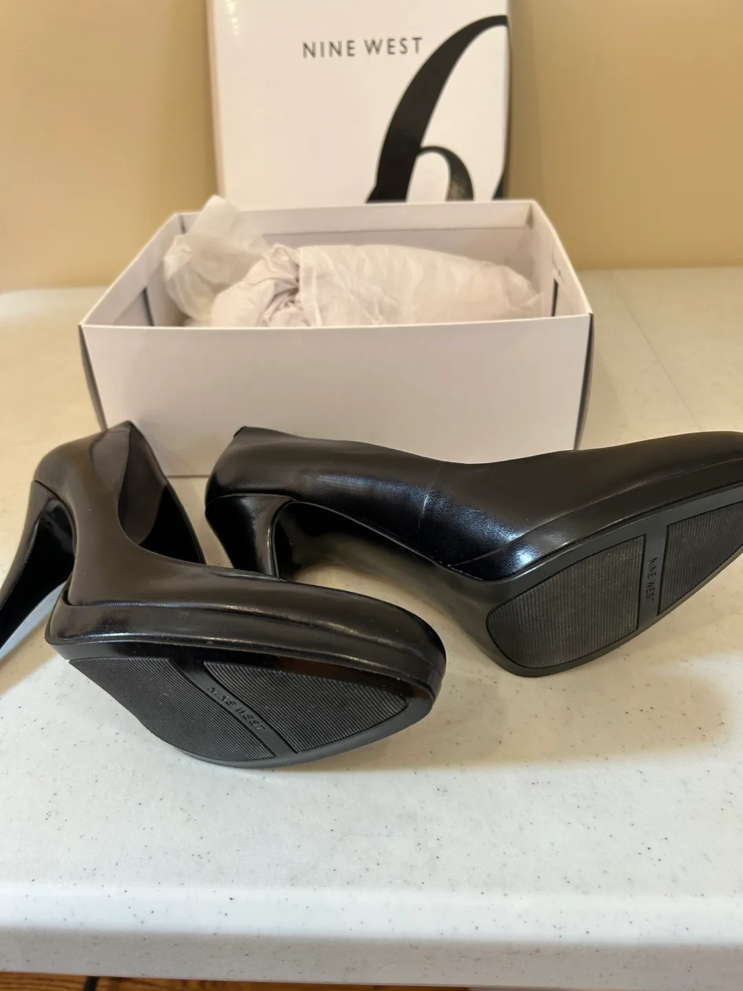 Nine West Black Heels with Box image indicator(4)