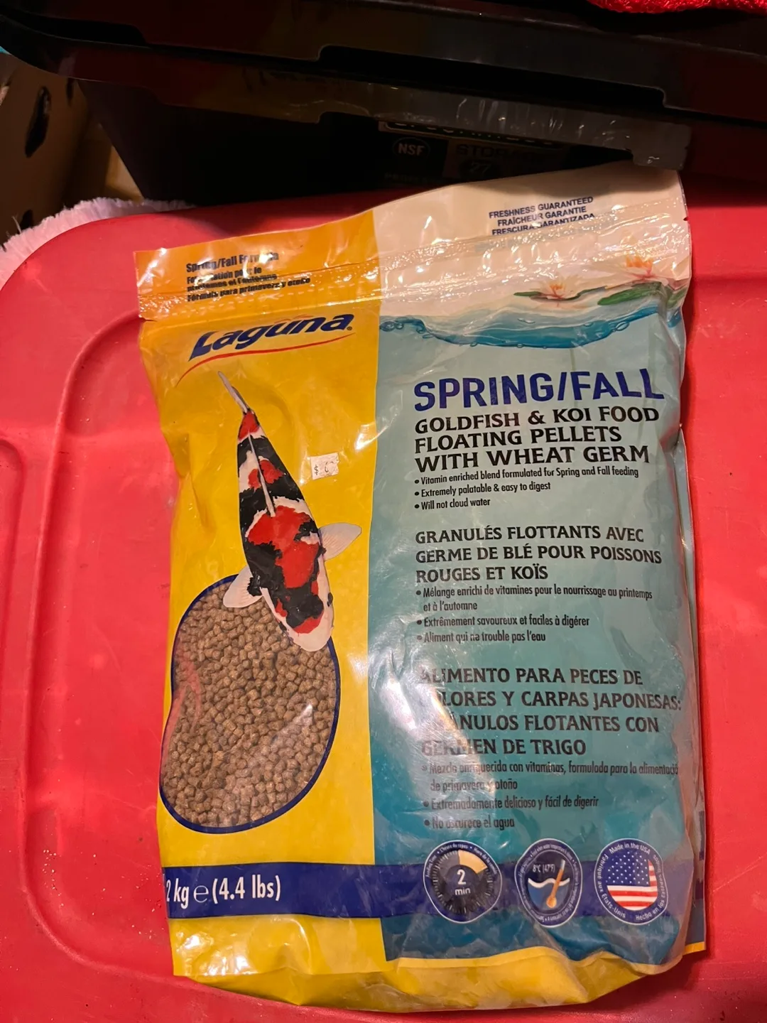 Laguna Spring/Fall Koi & Goldfish Food Pellets - 2 kg thumbnail