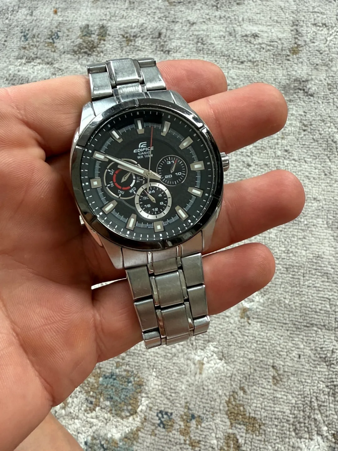 CASIO Men's Edifice Watch Black Dial Watch EF327 thumbnail