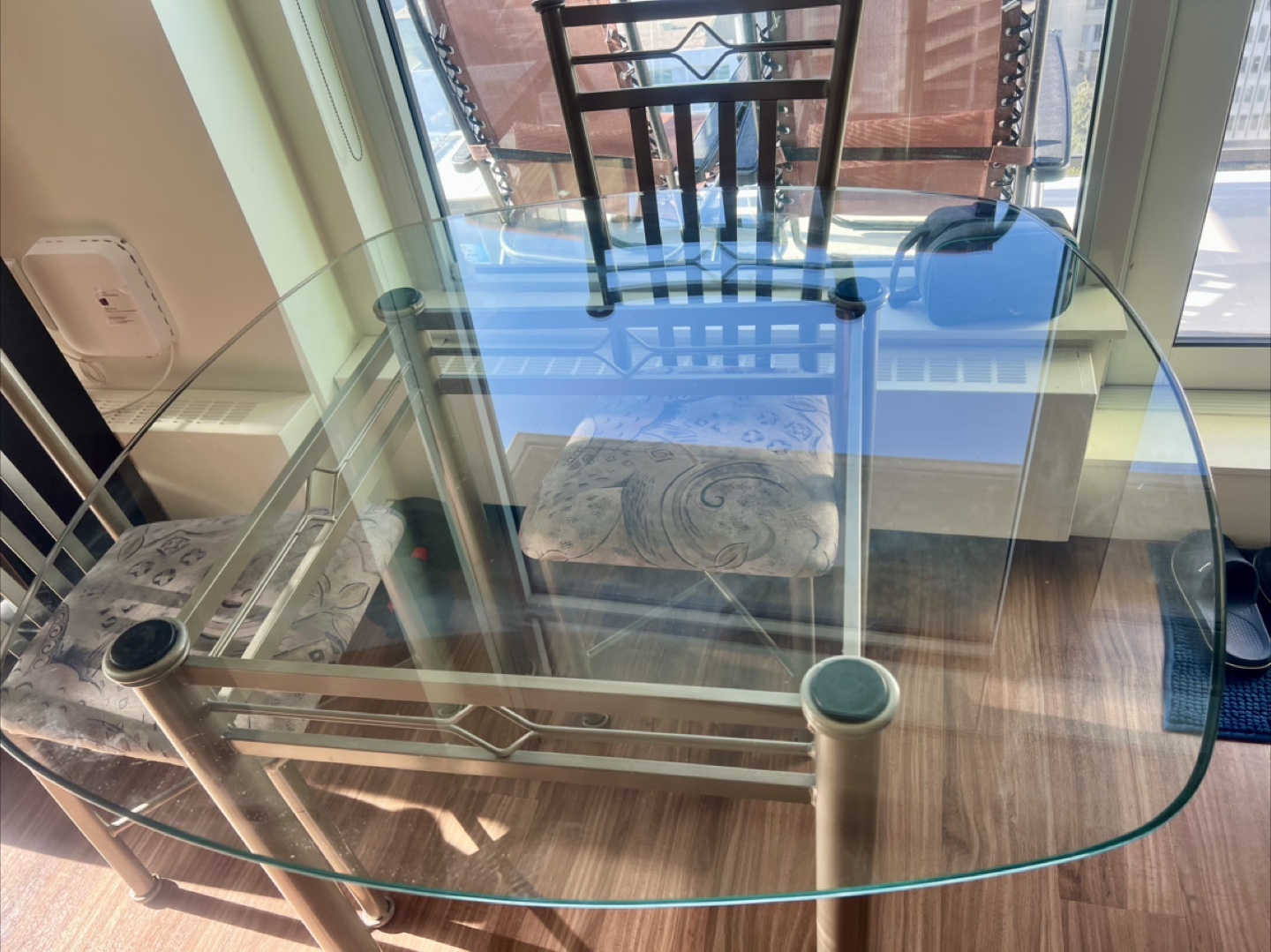 Glass Top Dining Table only