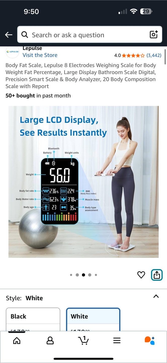 Lepulse Body Fat Scale - Like New! - photo 4
