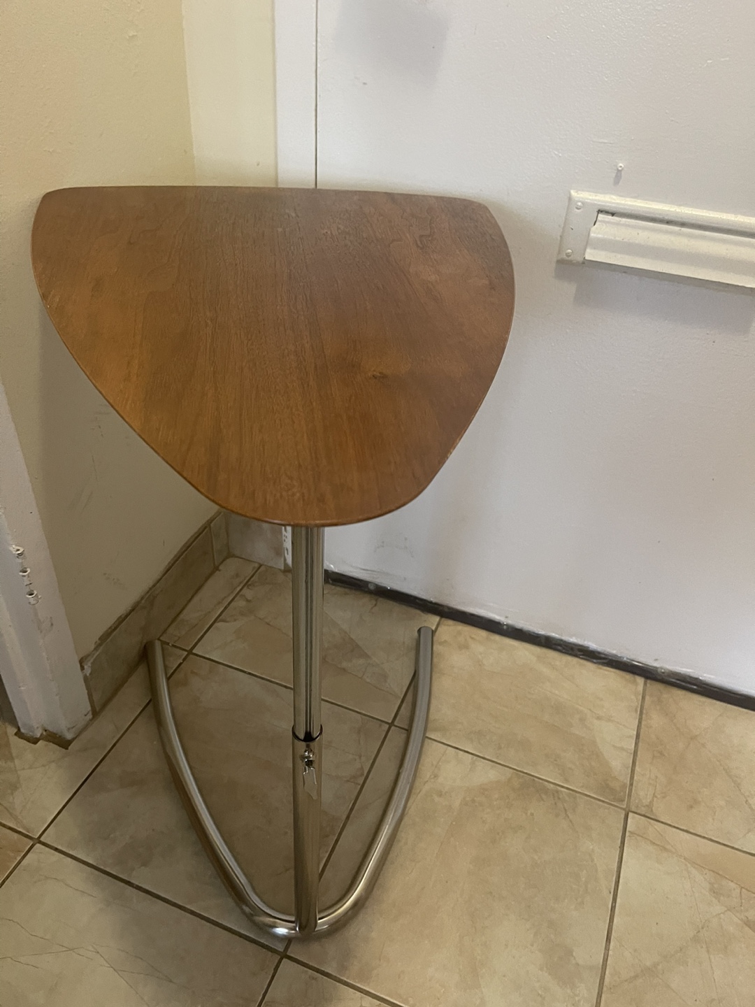 Adjustable Wood Top Accent Table