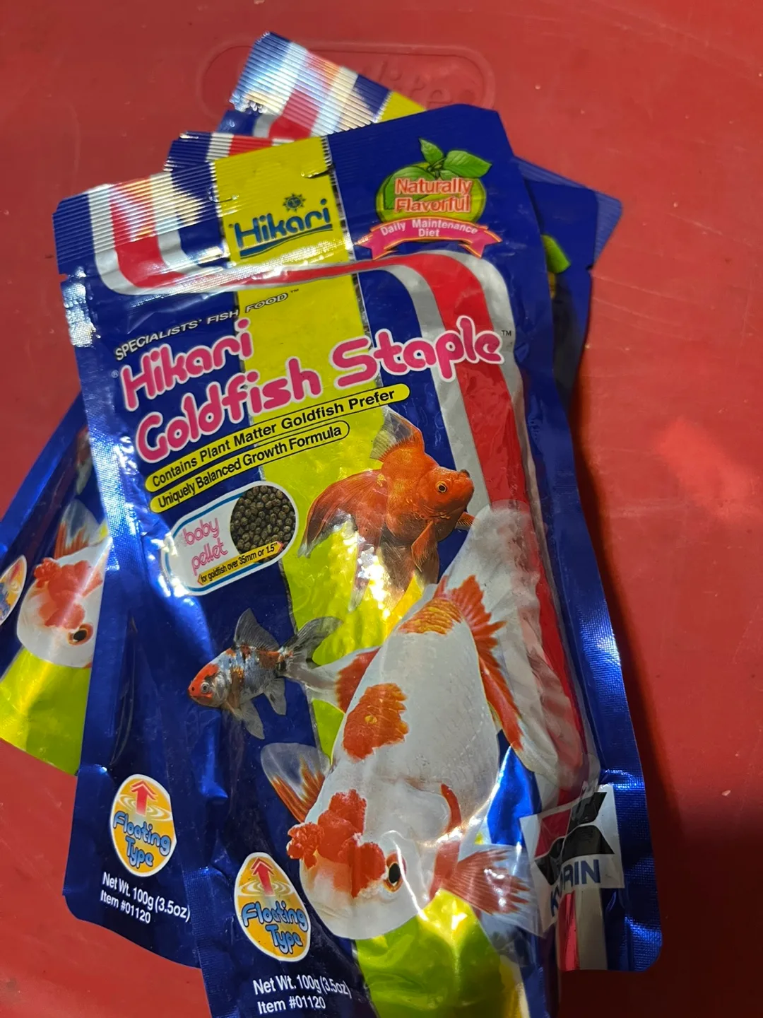 3 bags of Hikari Goldfish Staple Floating Type Fish Food thumbnail