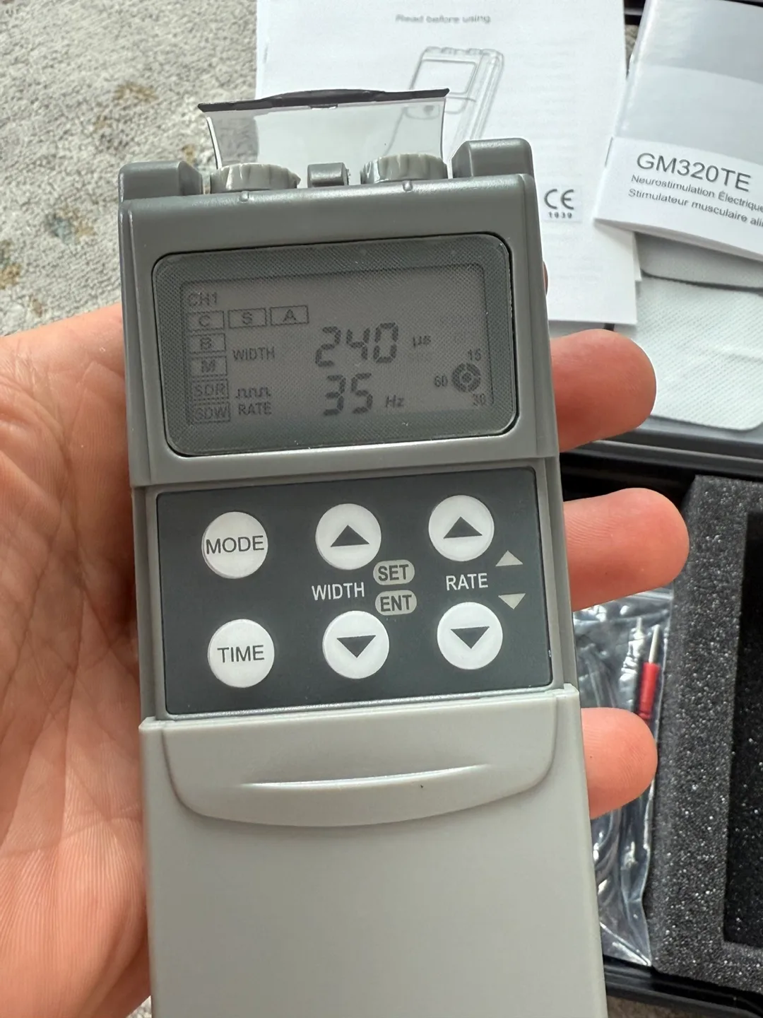 GM320-TE Dual Channel TENS/EMS Unit – Transcutaneous Electrical image indicator(5)