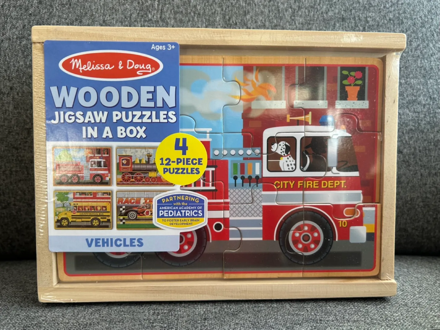 Brand New Melissa & Doug Wooden Puzzles - Vehicles thumbnail