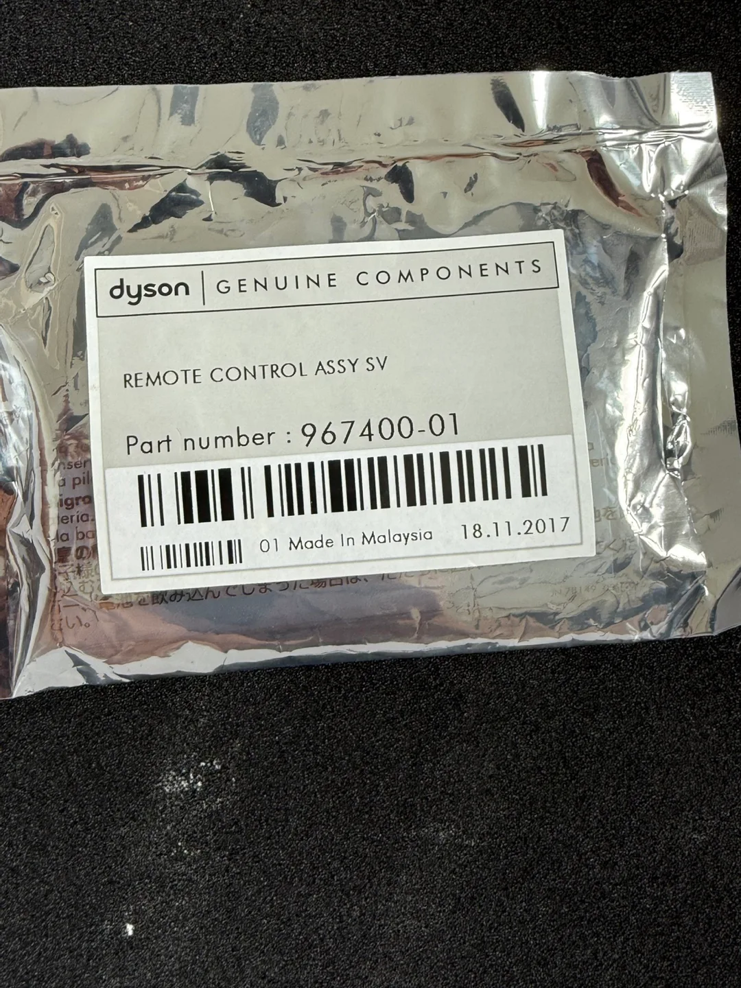 Dyson Official  Remote Control Replacement (Silver) image indicator(6)