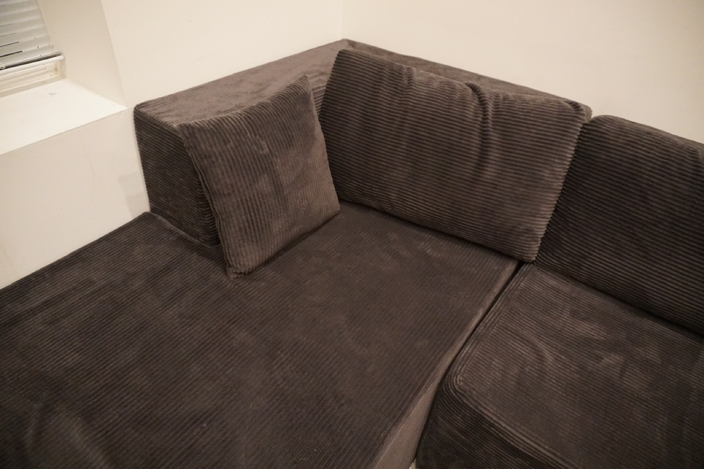 YOU WONT FIND A BETTER DEAL! corduroy sectional- Dark grey - photo 2