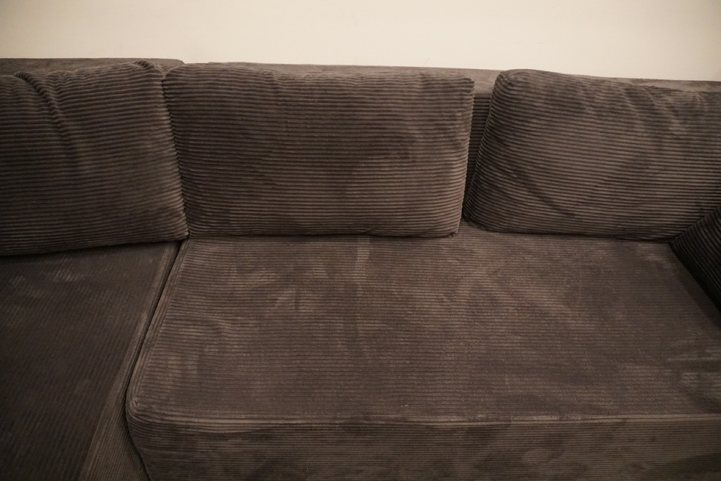 YOU WONT FIND A BETTER DEAL! corduroy sectional- Dark grey - photo 3