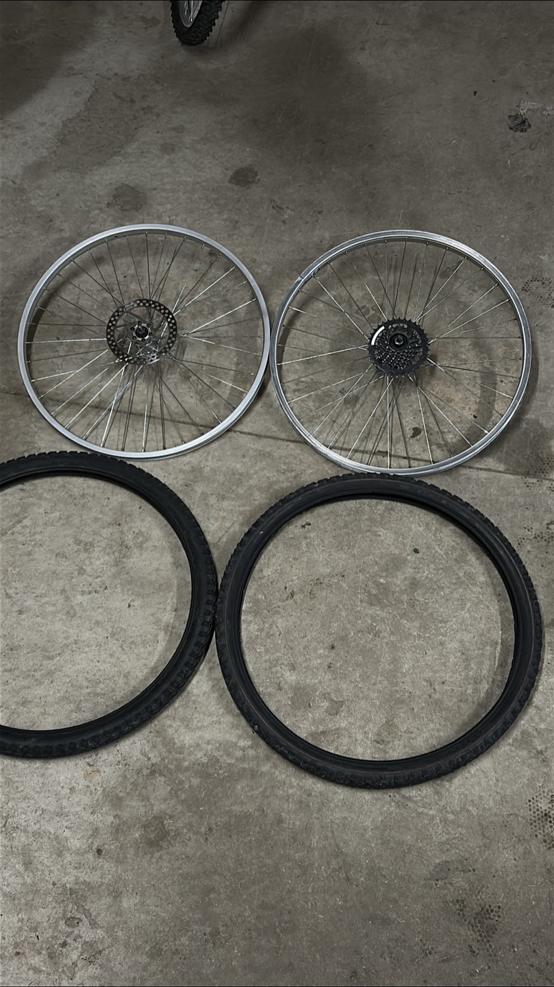 Bike Wheels and Tires - Set of 4