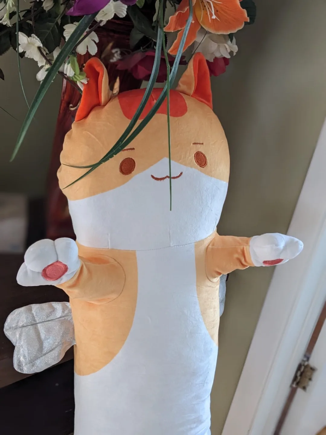 Cute Cat Long Plush Pillow image indicator(4)