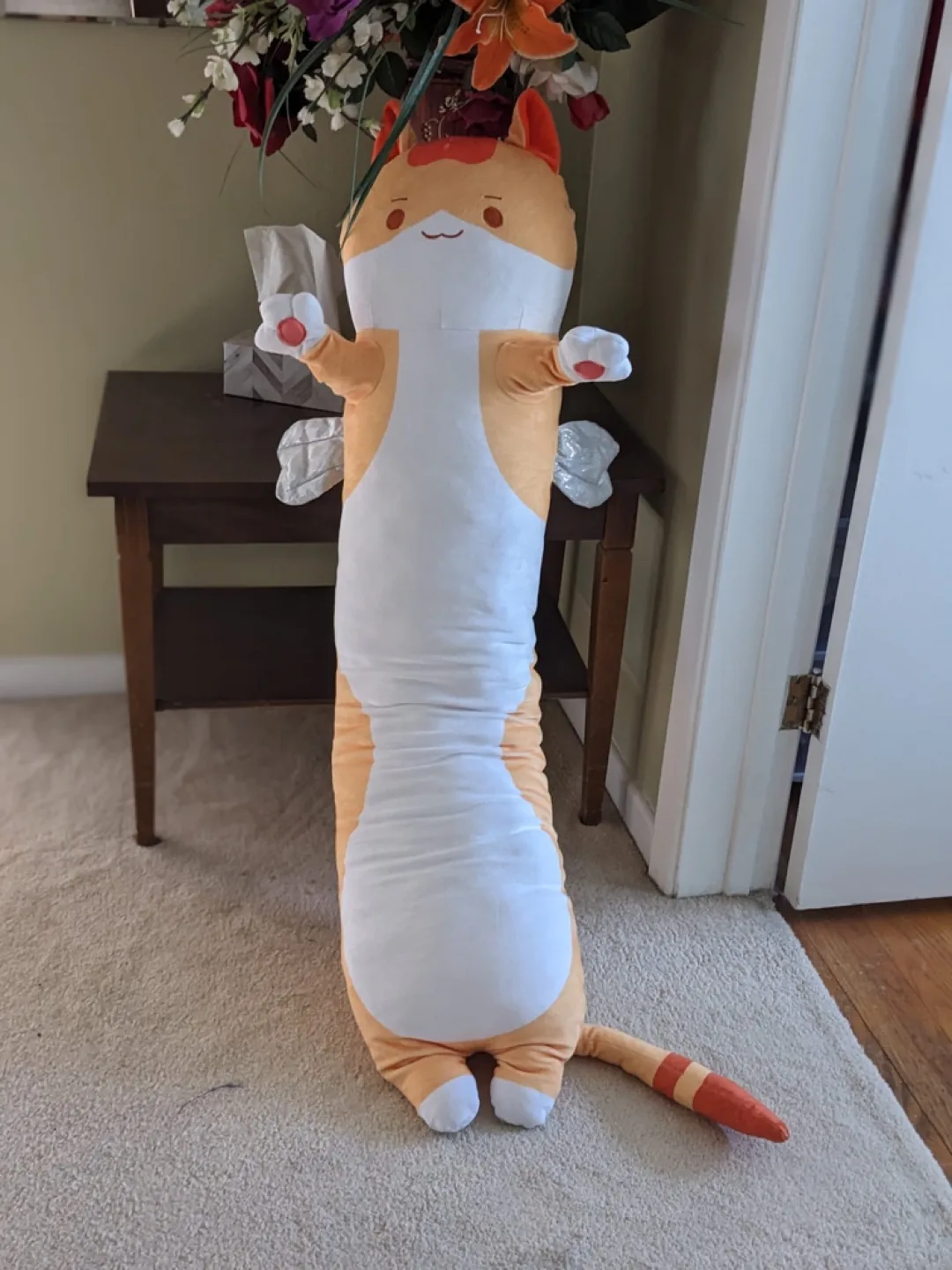 Cute Cat Long Plush Pillow image indicator(3)