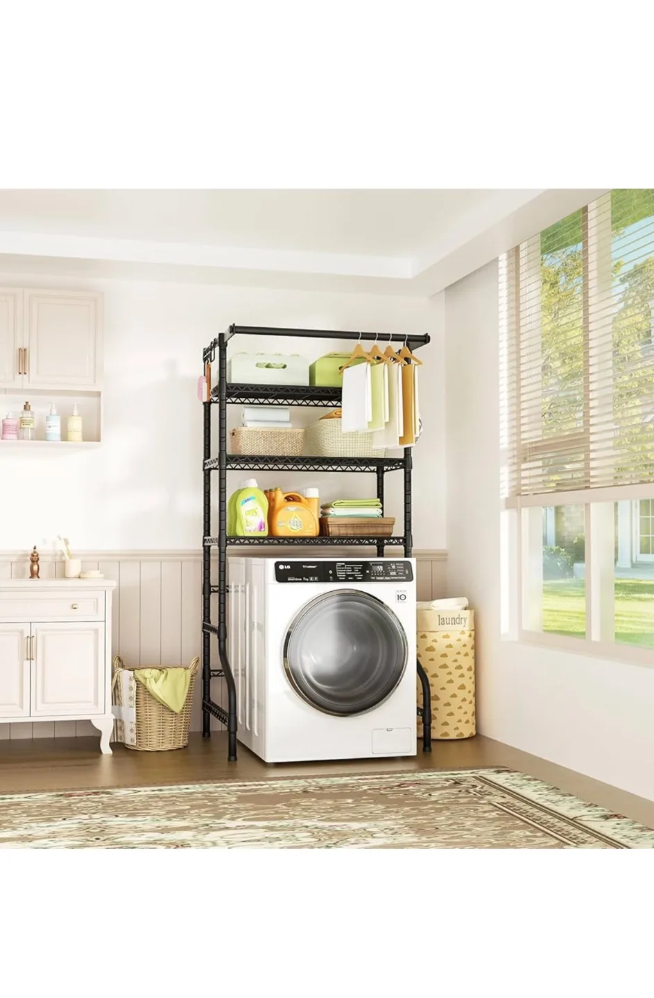 Black Over-the-Washer Laundry Shelf thumbnail