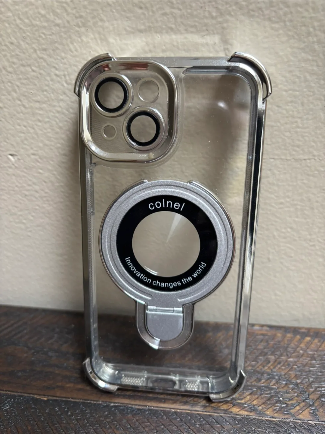 Clear iPhone 15 Case with ring  (MagSafe) image indicator(3)