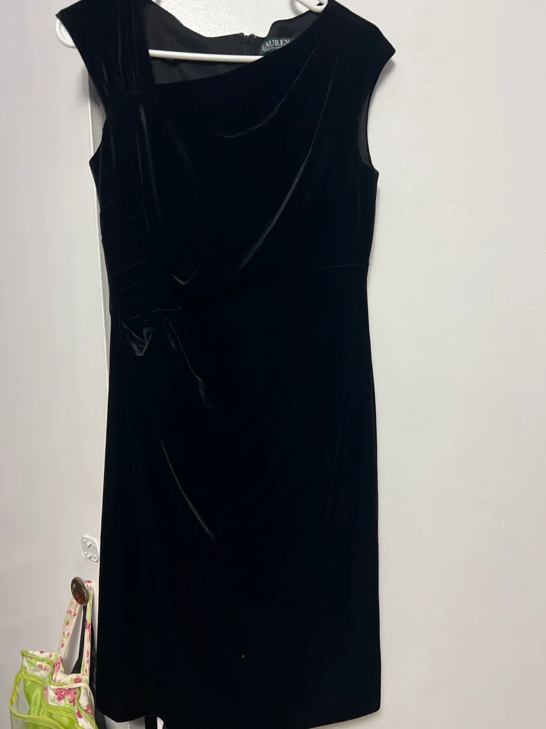 Ralph Lauren Black Velvet Dress - Size 6 thumbnail