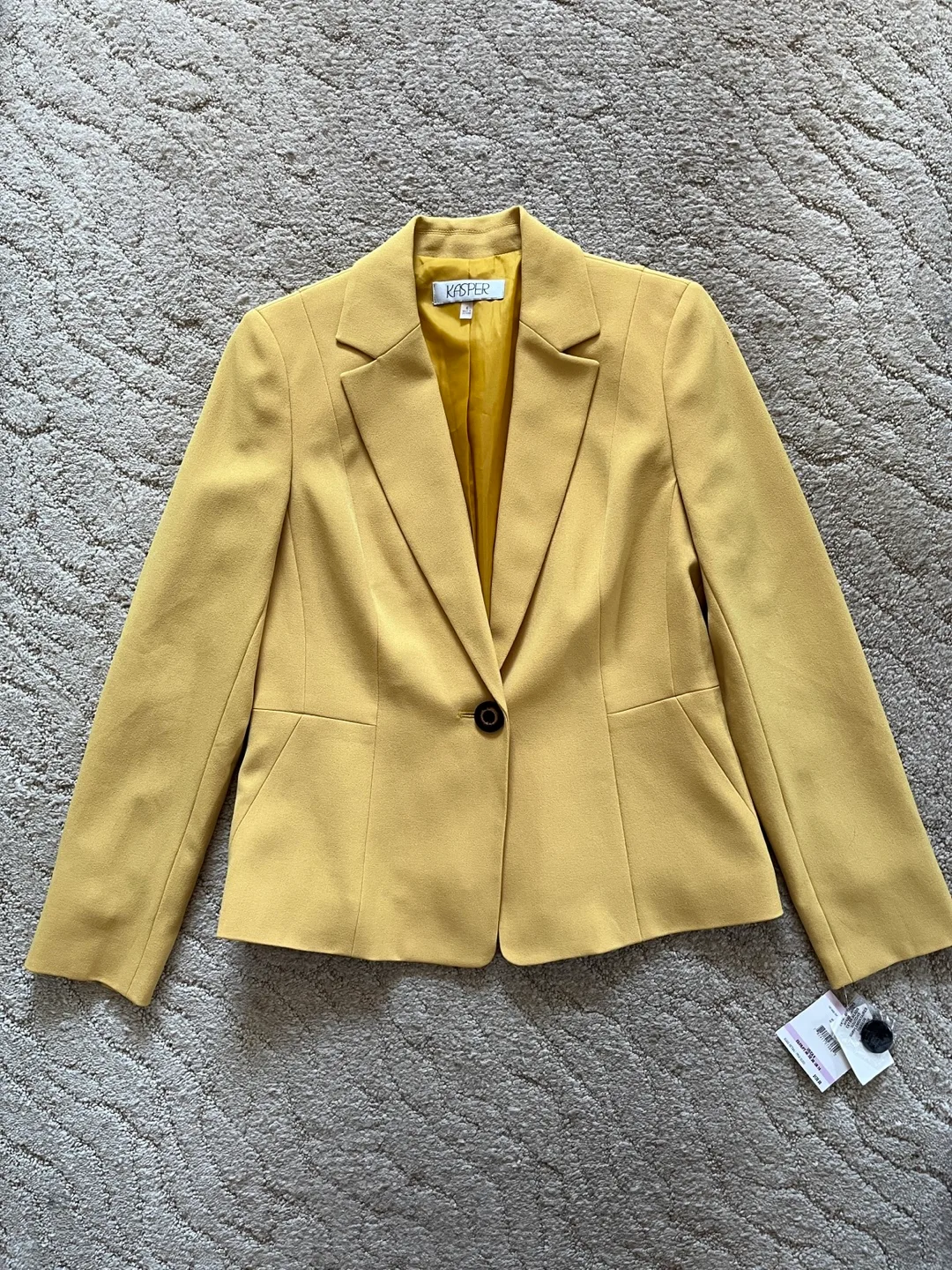 Kasper women’s size 6 saffron yellow blazer – NWT thumbnail