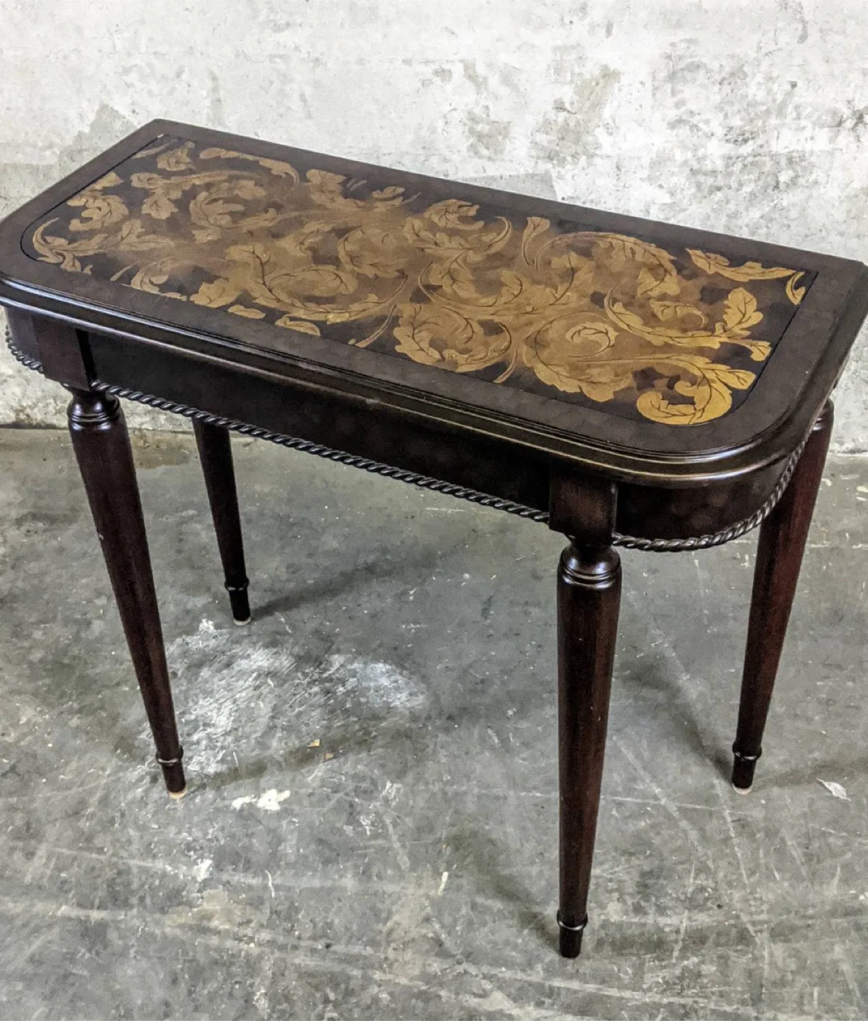 Dark Wood Accent Table thumbnail