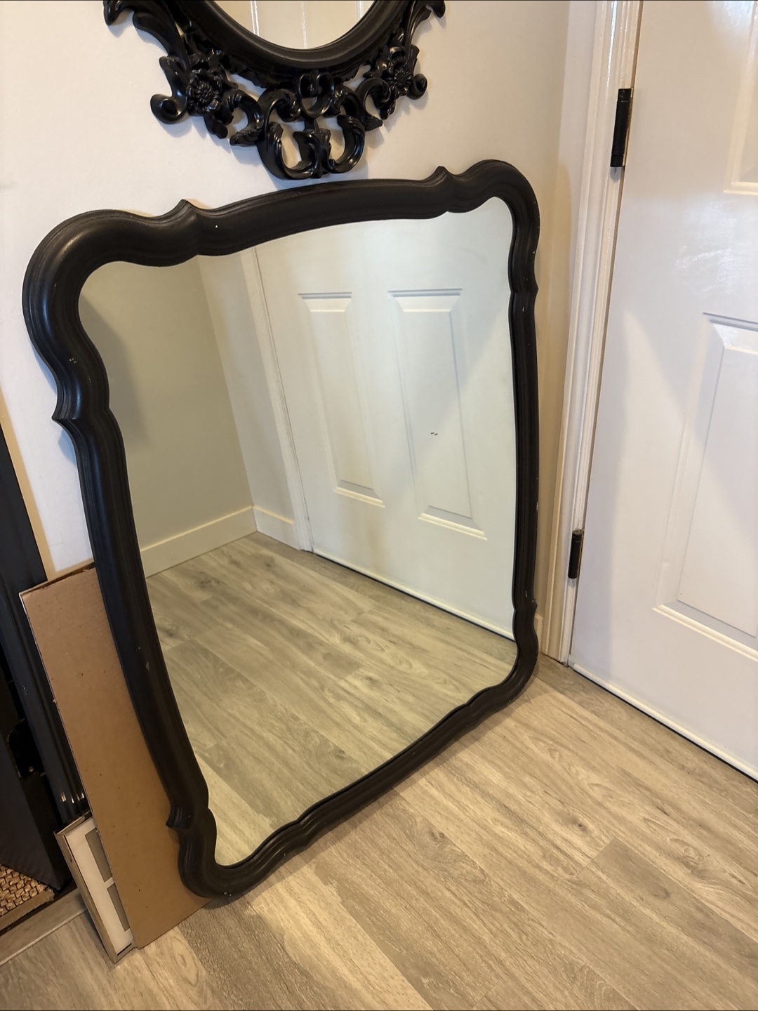 Black Ornate Framed Mirror