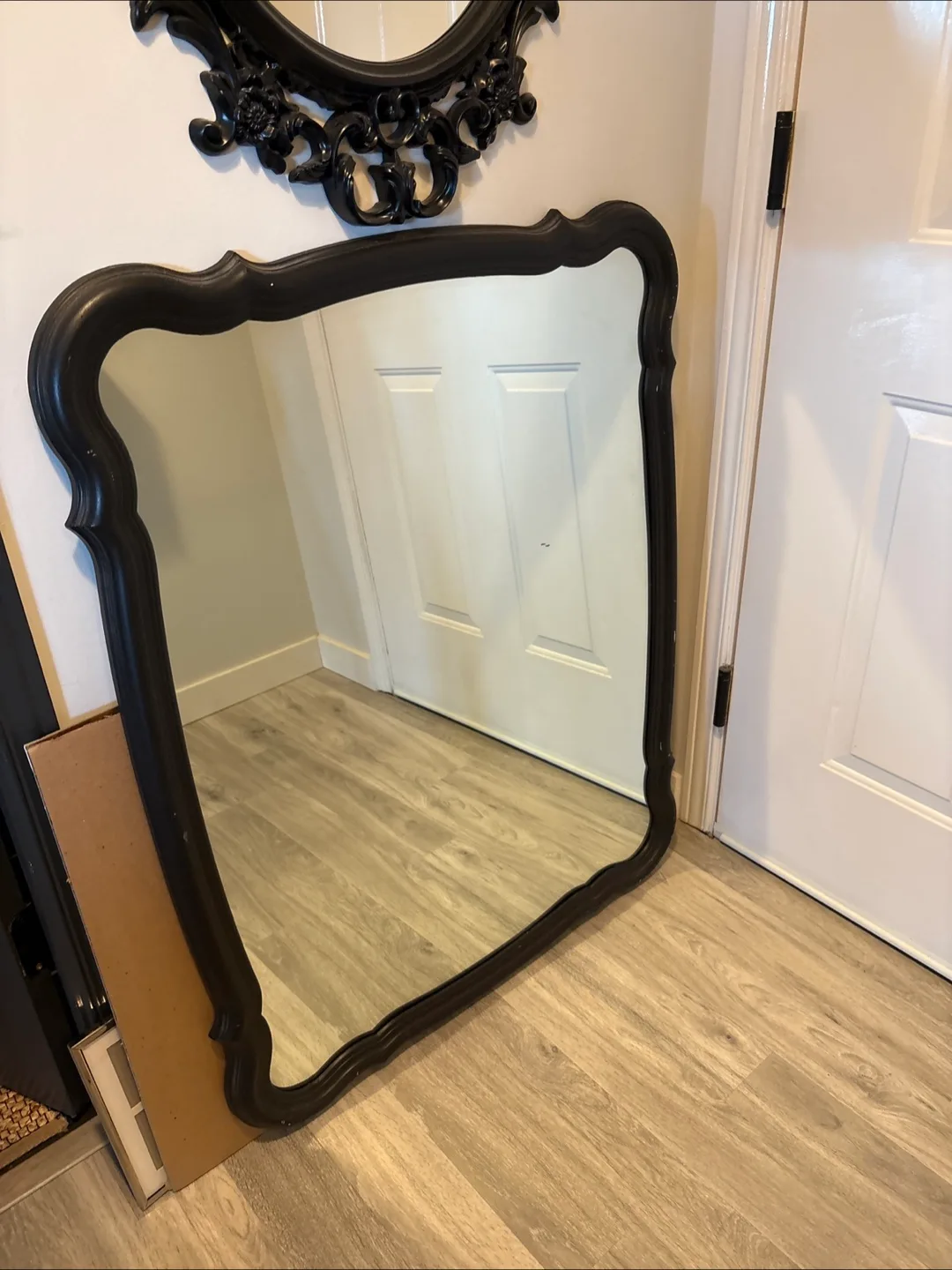 Black Ornate Framed Mirror thumbnail