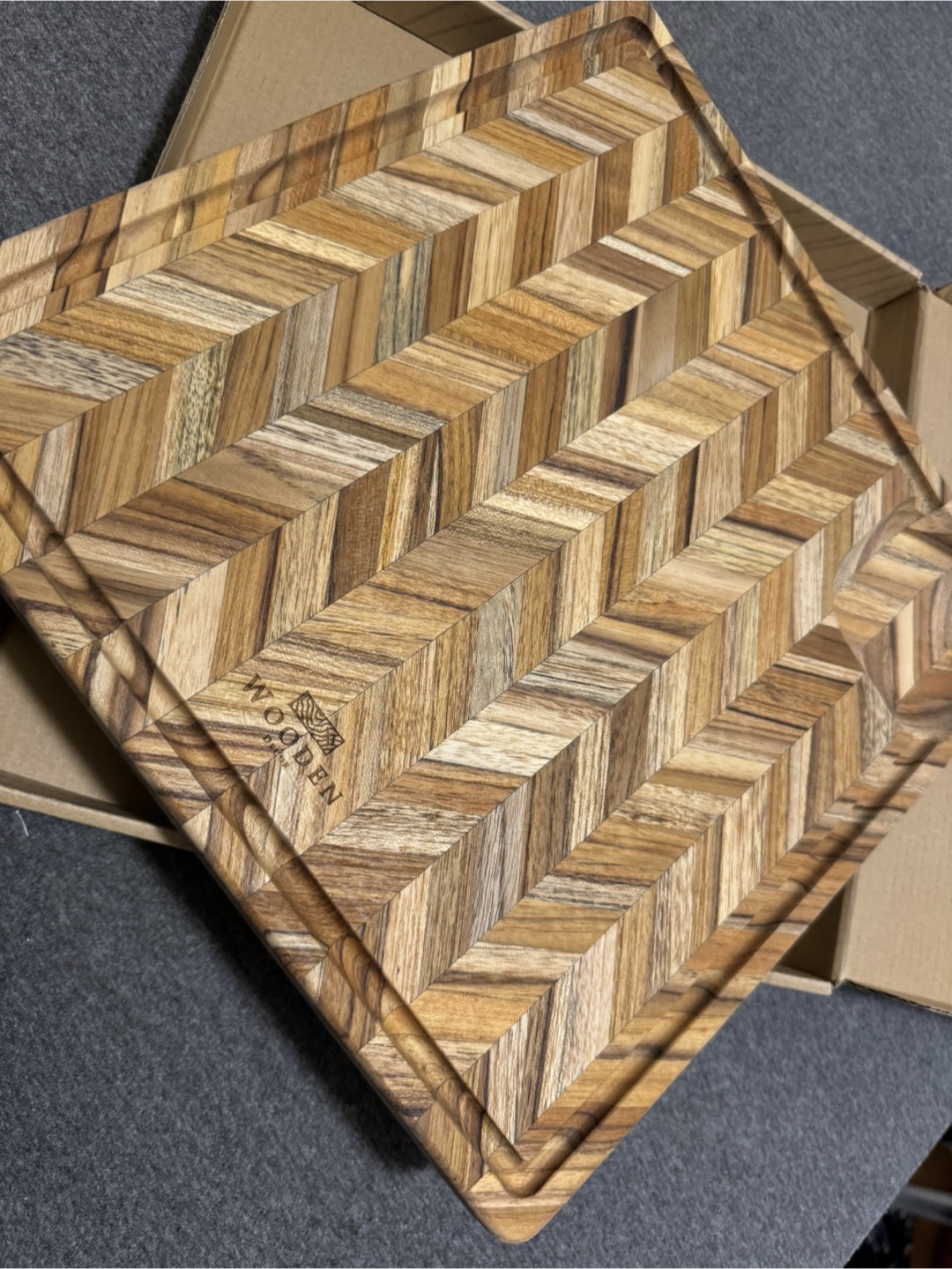 Wooden Teak Cutting Board 11.8"x11.8" - photo 4