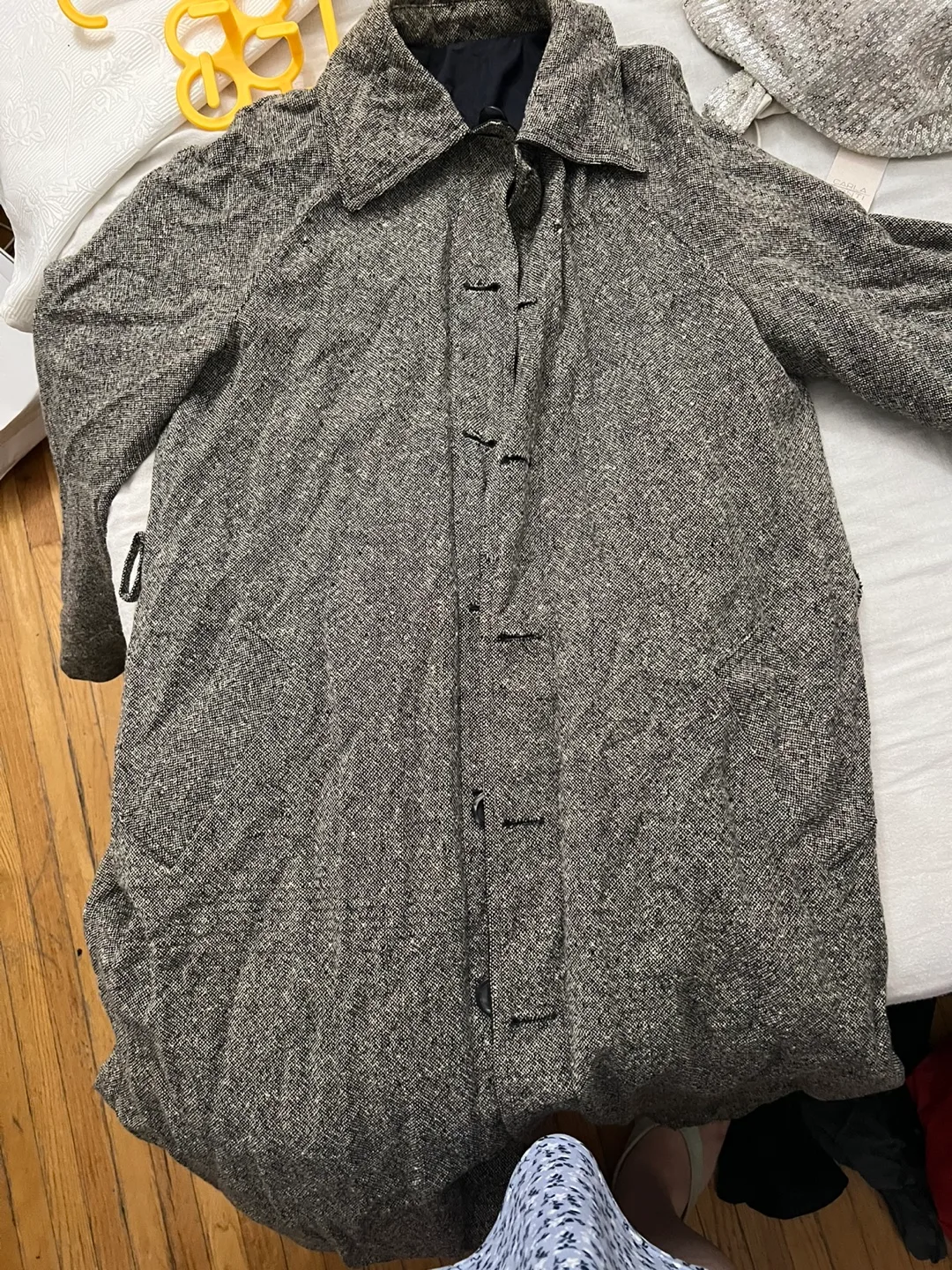 Vintage Wool Blend Overcoat Reversible thumbnail