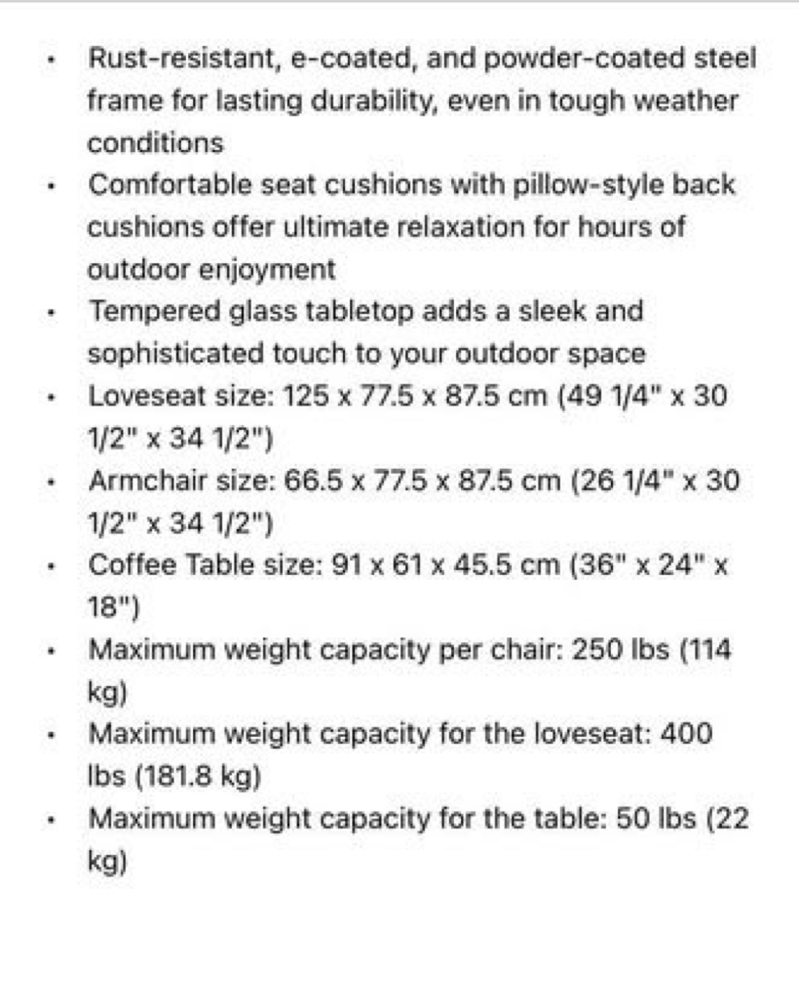 For Living Avenue Conversation Set - Outdoor Furniture