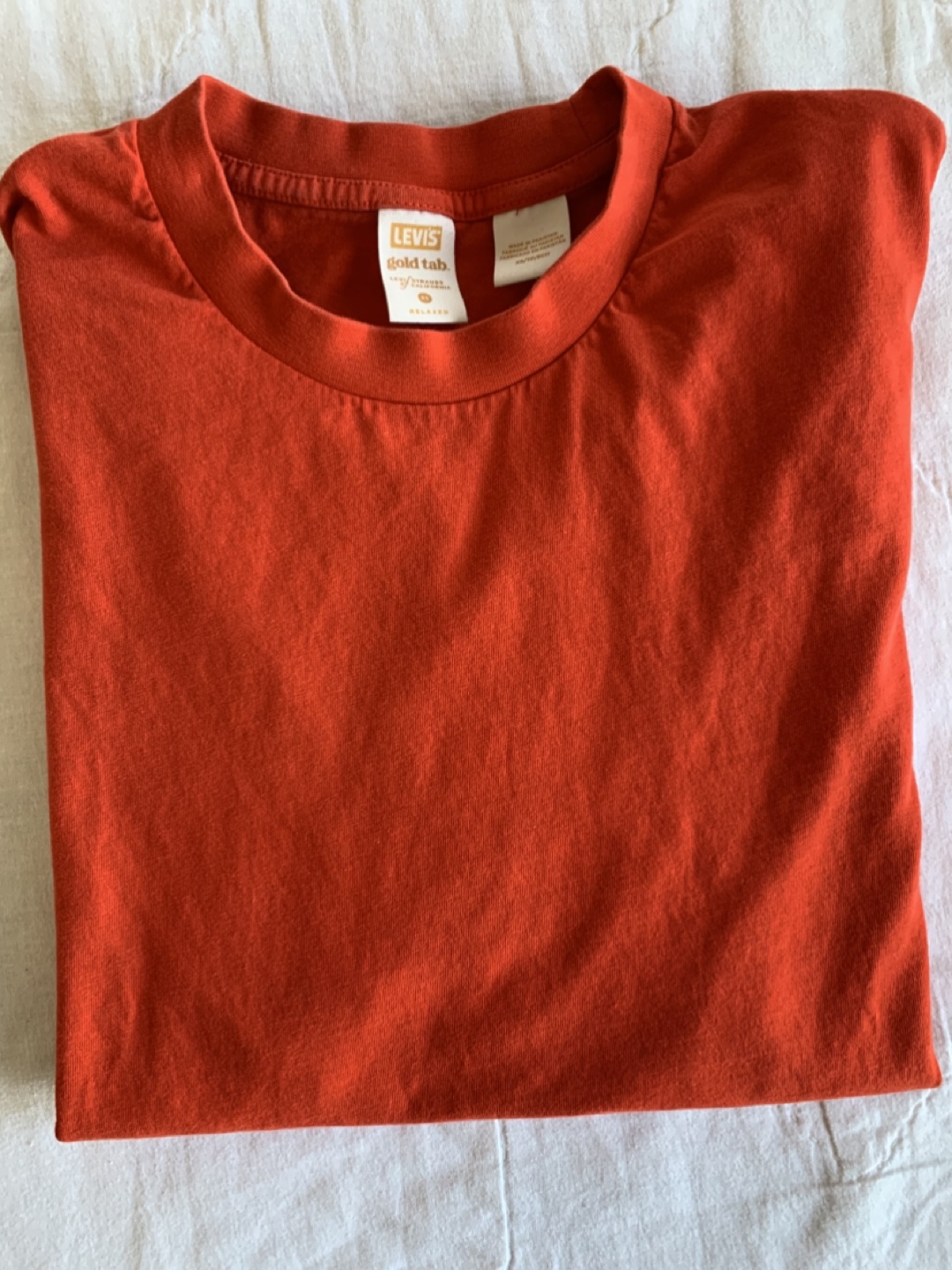 Levi's Gold Tab Tee - XS Orange - photo 2