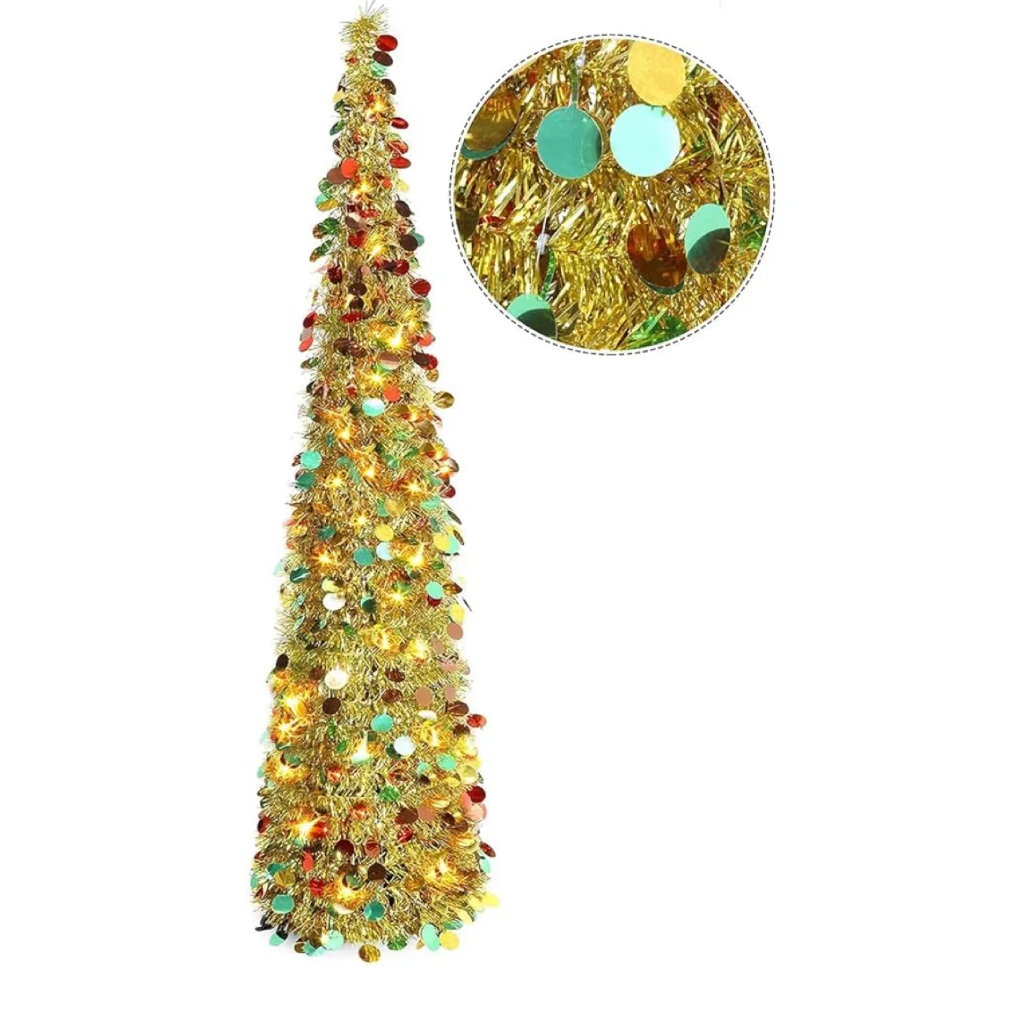 Pop-Up Tinsel Christmas Tree thumbnail