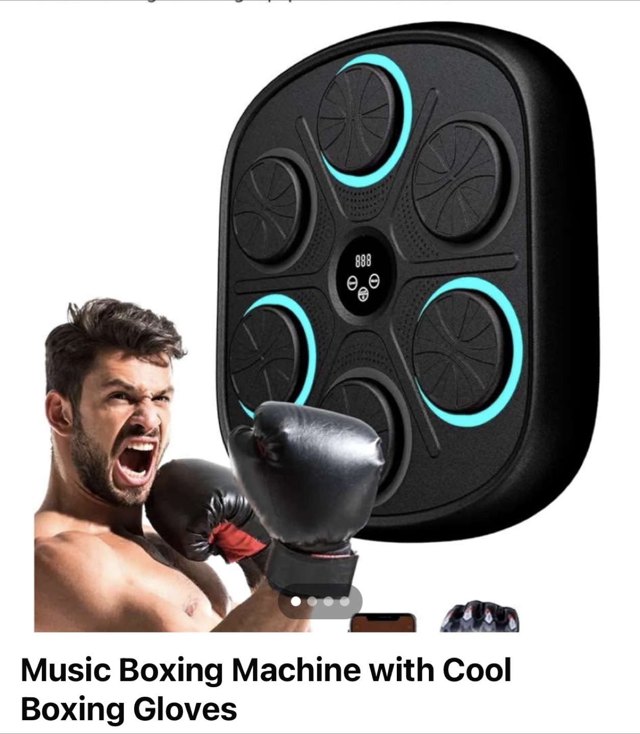 Imfit Music Boxing Machine with Gloves