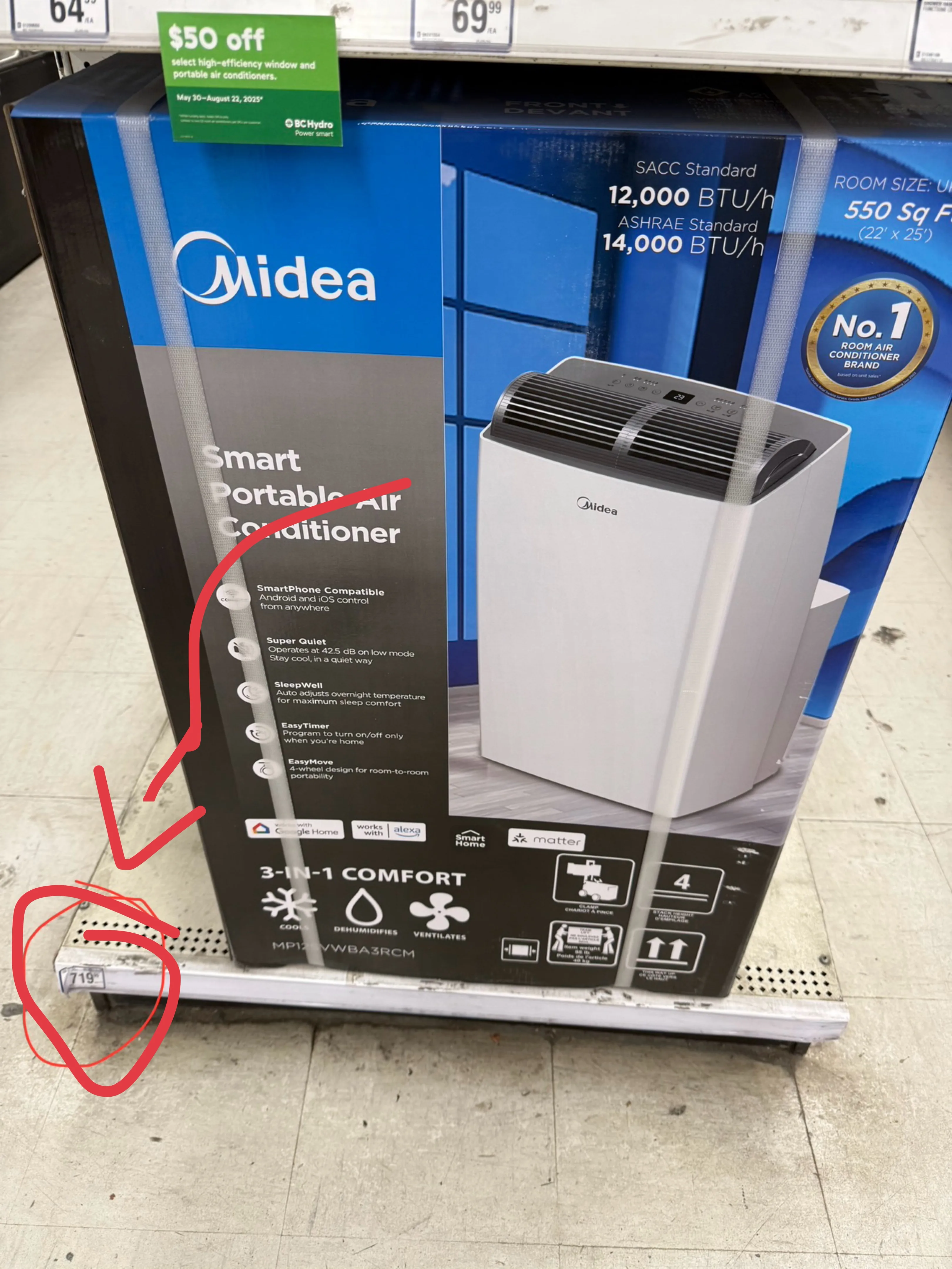 Top rated dual hose Midea Air Conditioner Enormous BTU! image indicator(6)